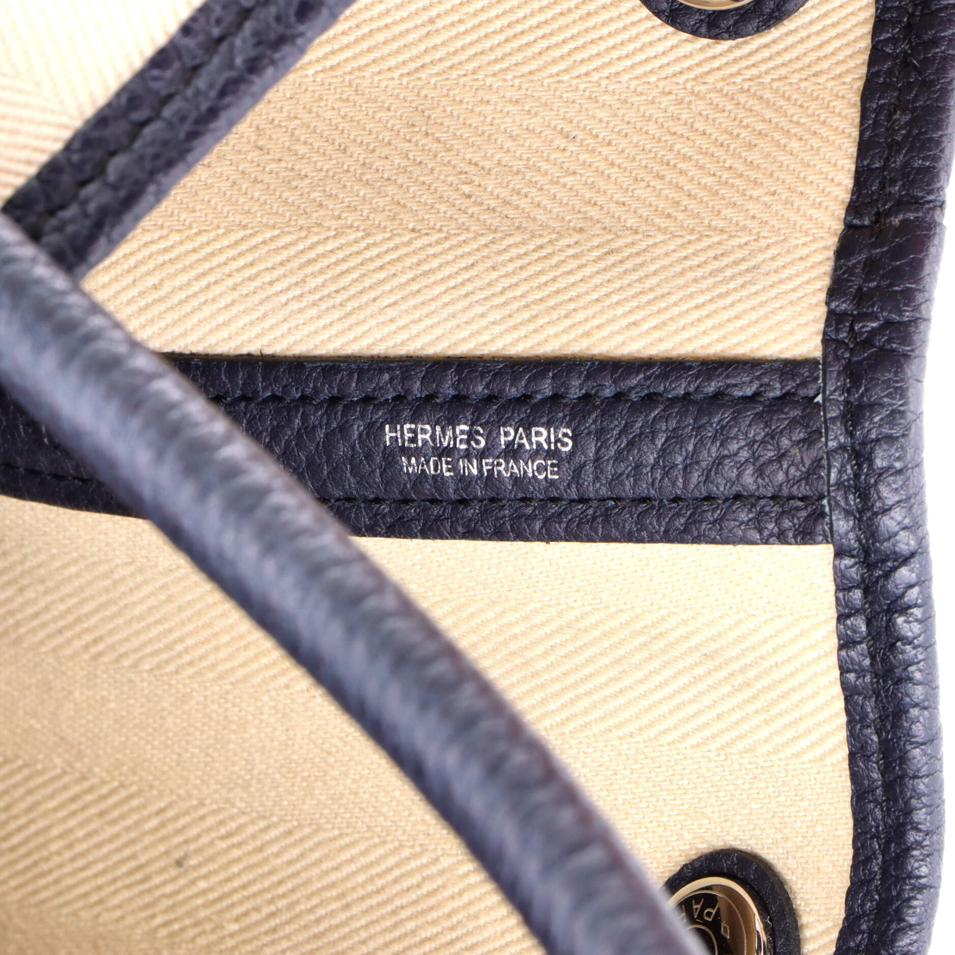 Hermes Garden Party Tote Toile and Leather 36