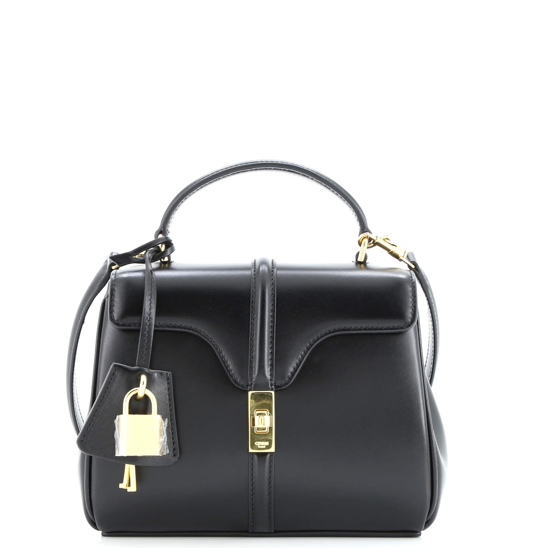 Celine 16 Top Handle Bag Smooth Calfskin Mini