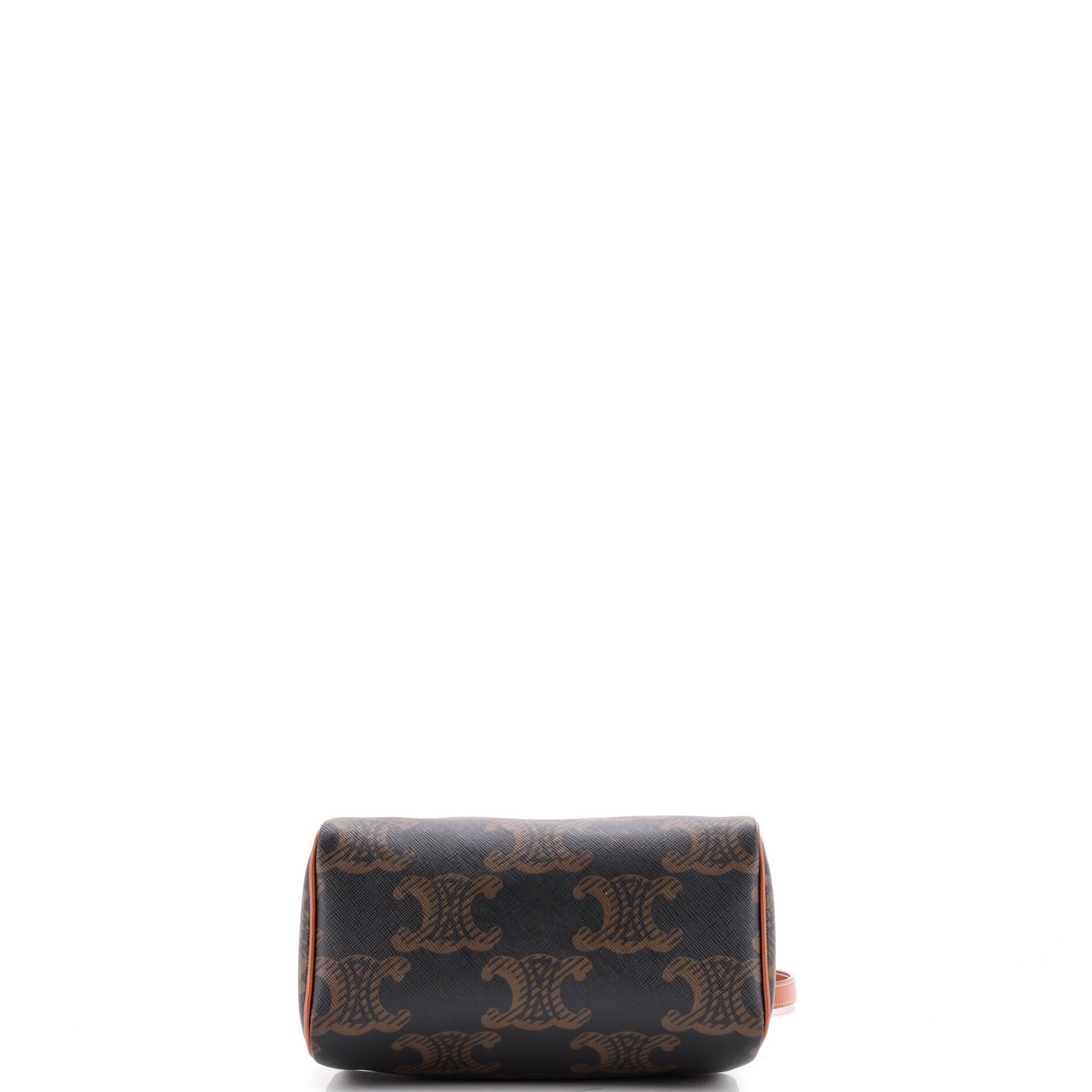 Celine Boston Bag Triomphe XL Coated Canvas Small