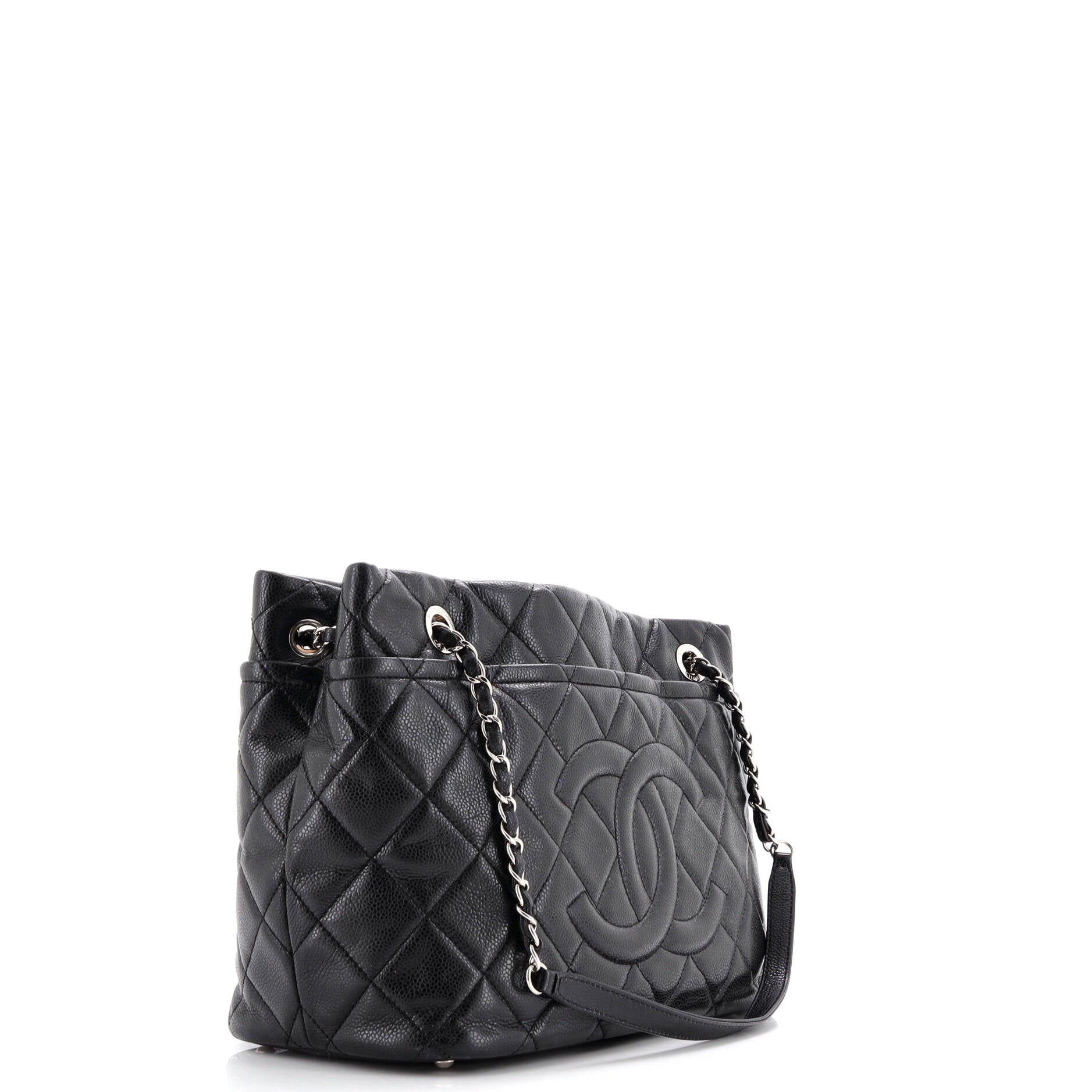Chanel Timeless CC Soft Tote Quilted Caviar Medium
