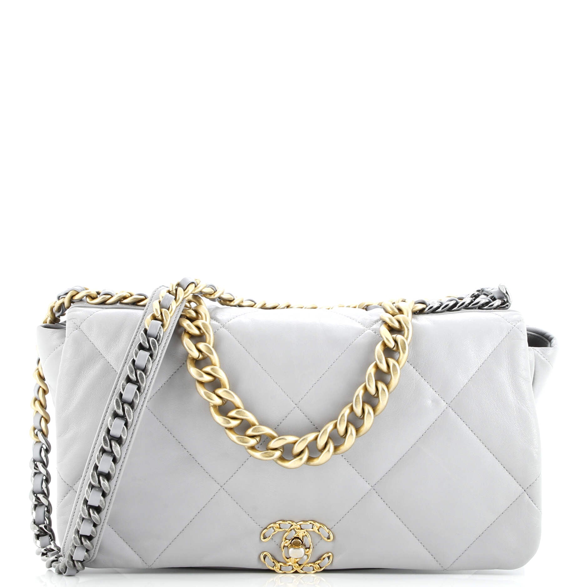 Chanel 19 Flap Bag Quilted Leather Maxi