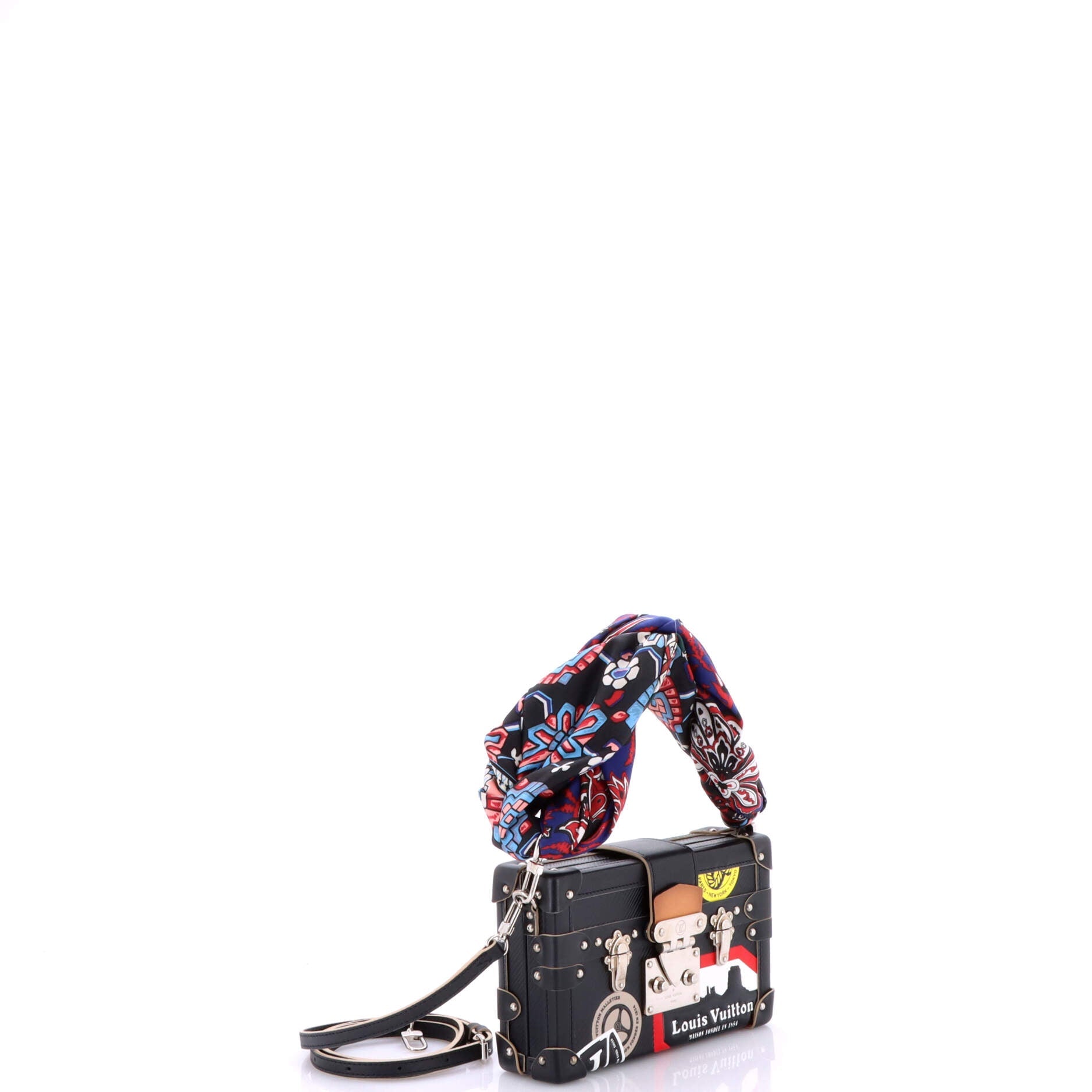 Louis Vuitton Petite Malle Handbag Limited Edition World Tour Epi Leather