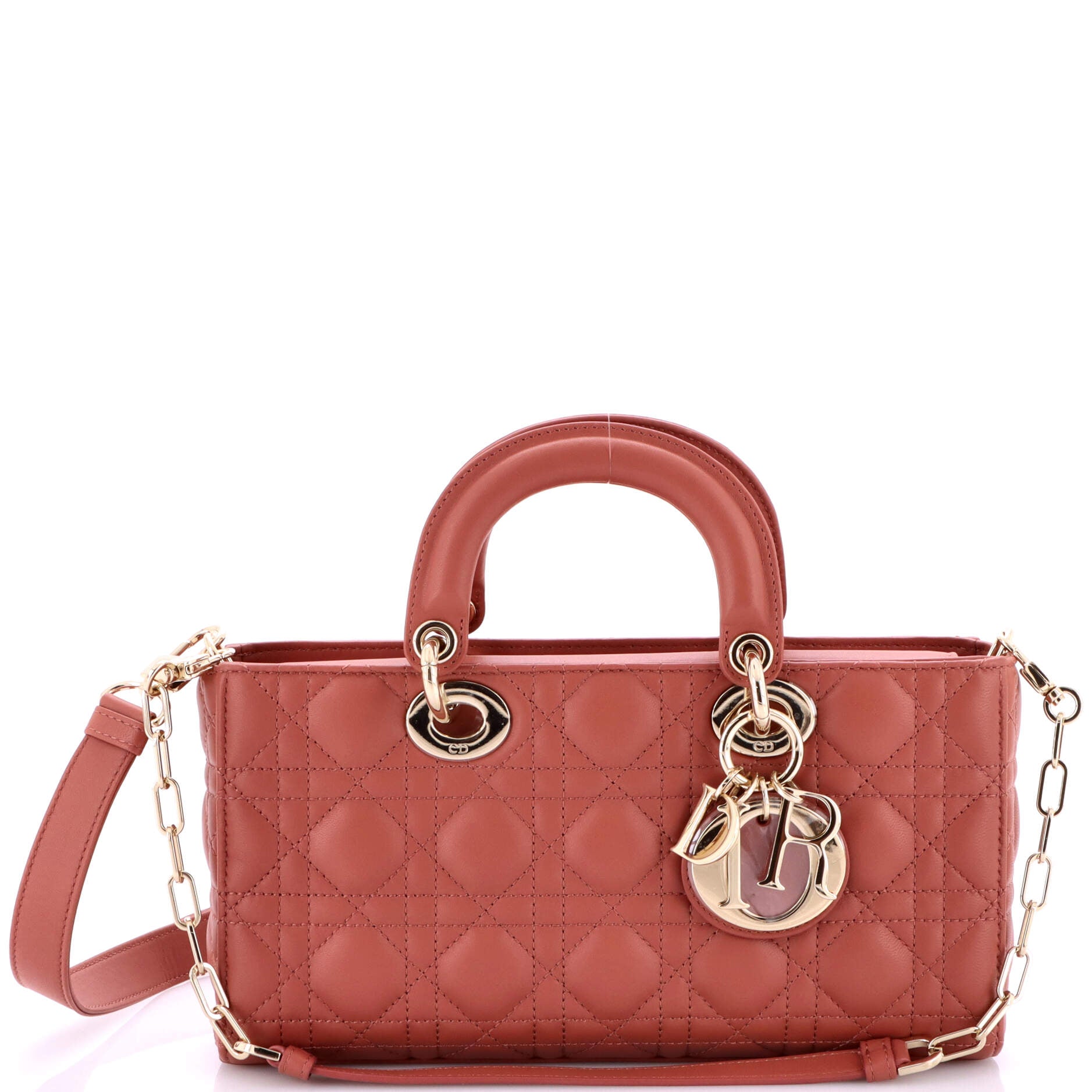 Christian Dior Lady D-Joy Bag Cannage Quilt Lambskin Medium