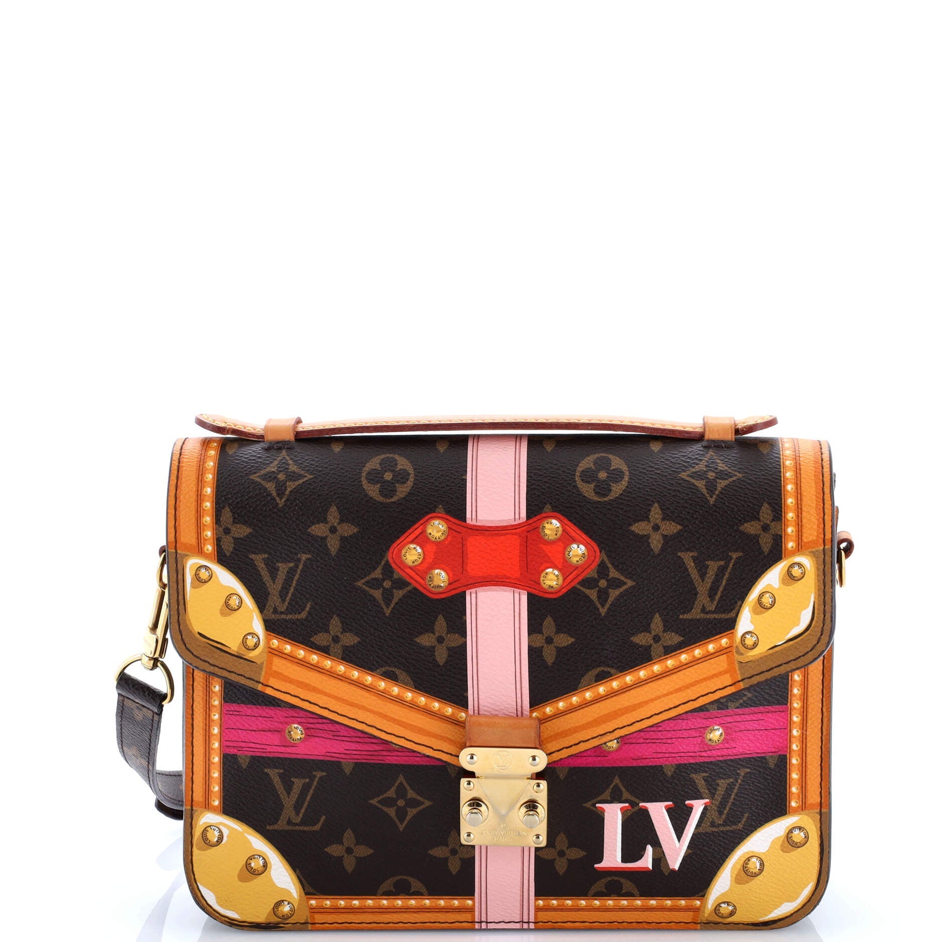 Louis Vuitton Pochette Metis Limited Edition Summer Trunks Monogram Canvas