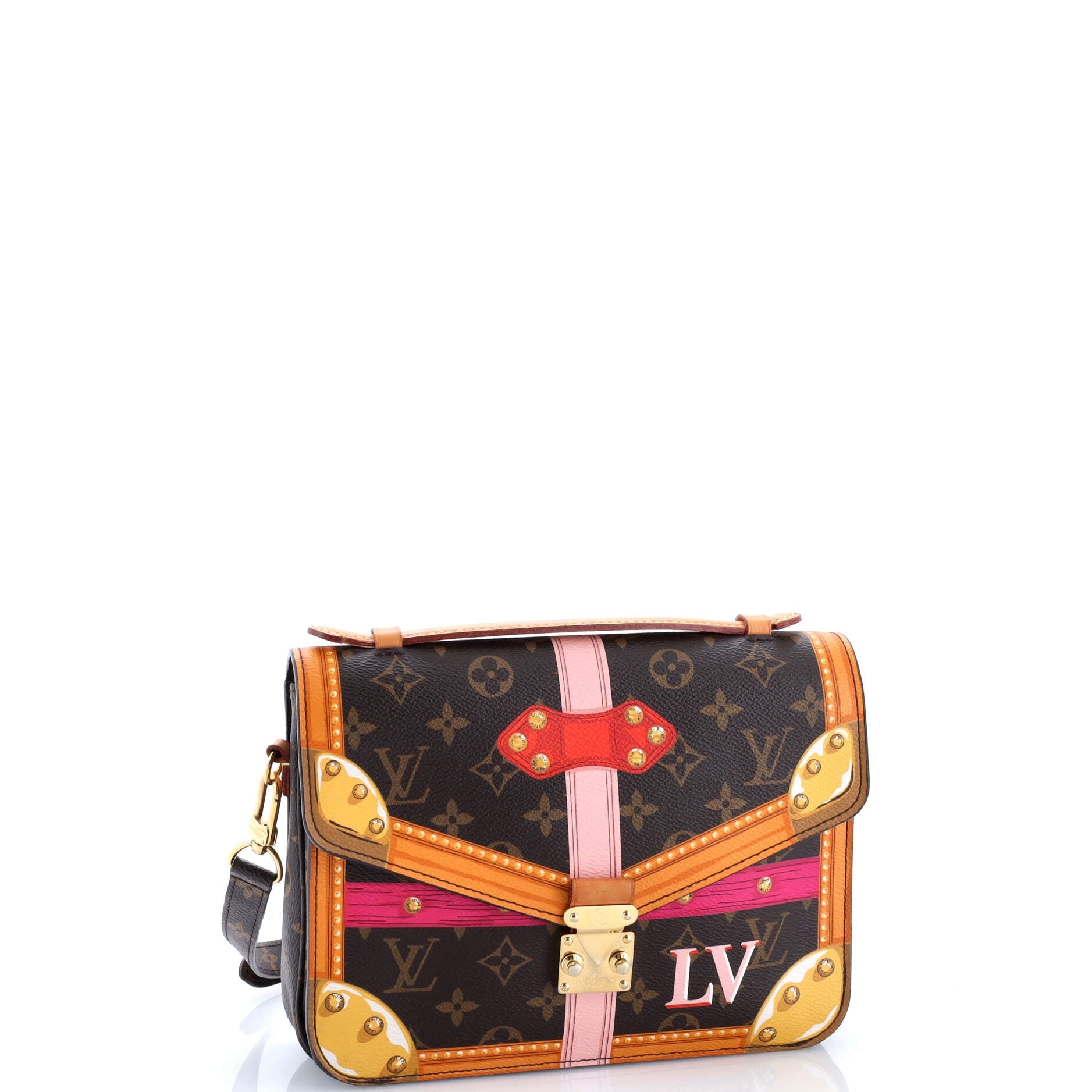 Louis Vuitton Pochette Metis Limited Edition Summer Trunks Monogram Canvas