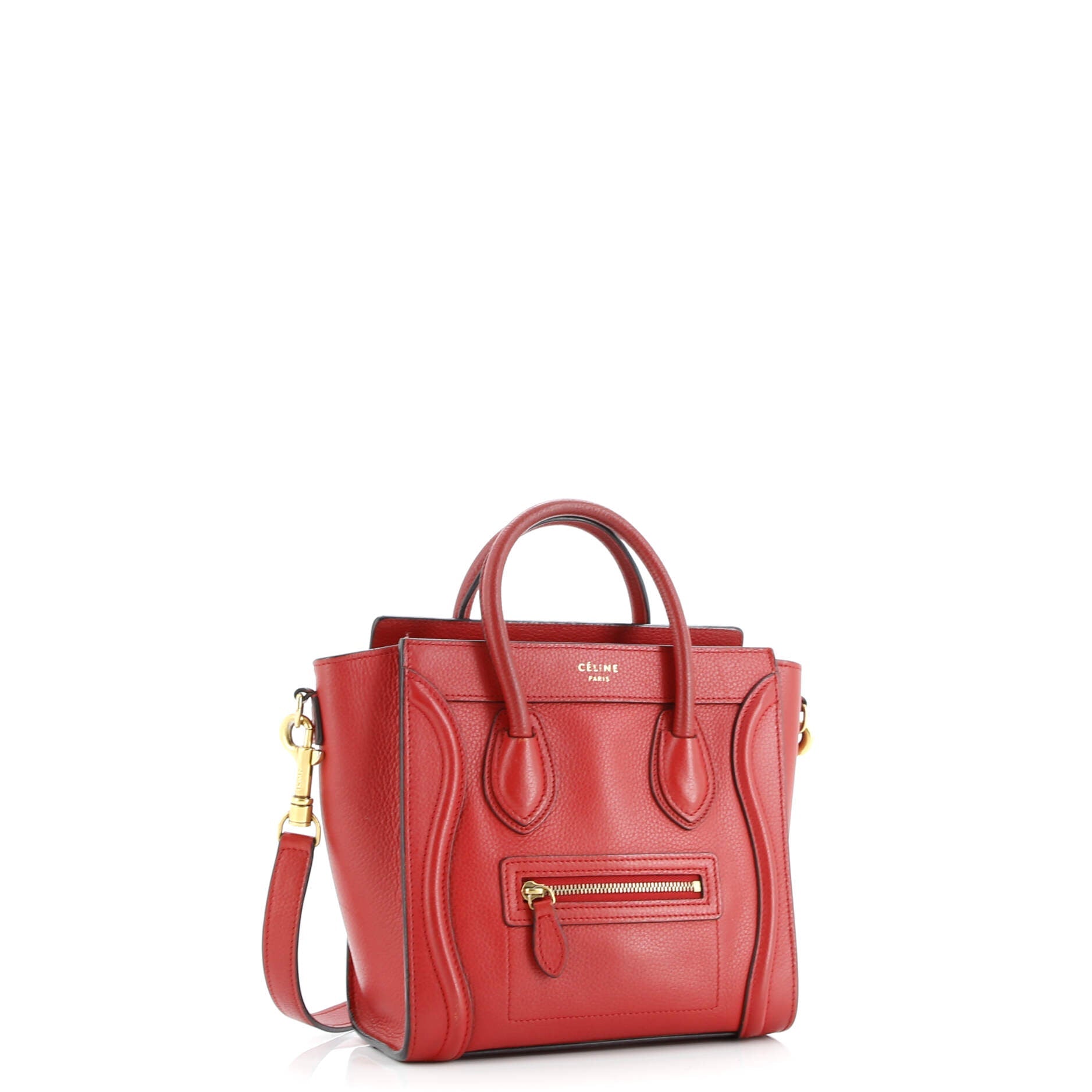 Celine Luggage Bag Grainy Leather Nano