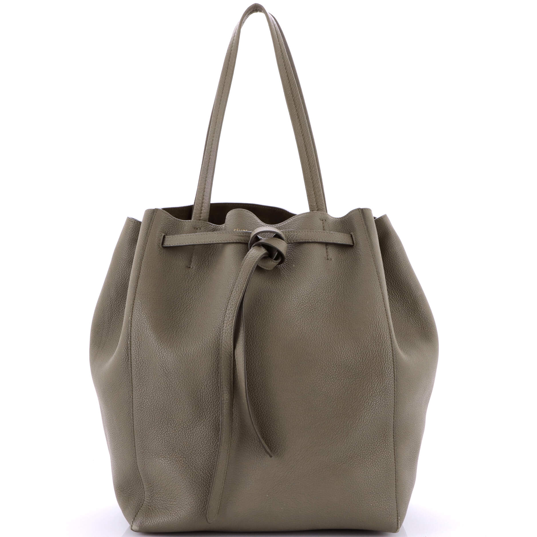 Celine Phantom Tie Cabas Tote Leather Medium