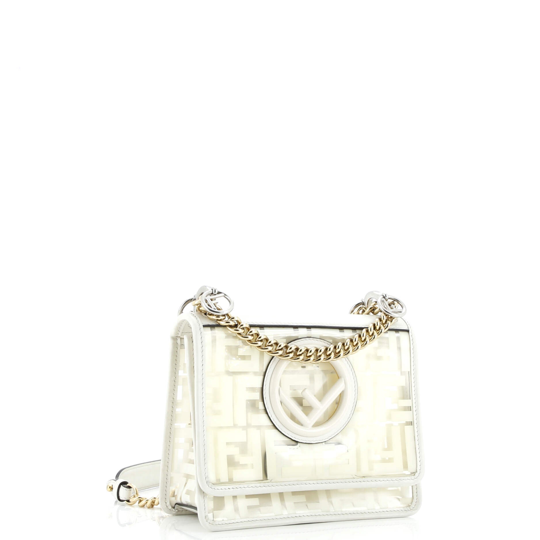 Fendi Kan I F Shoulder Bag Zucca PU Small