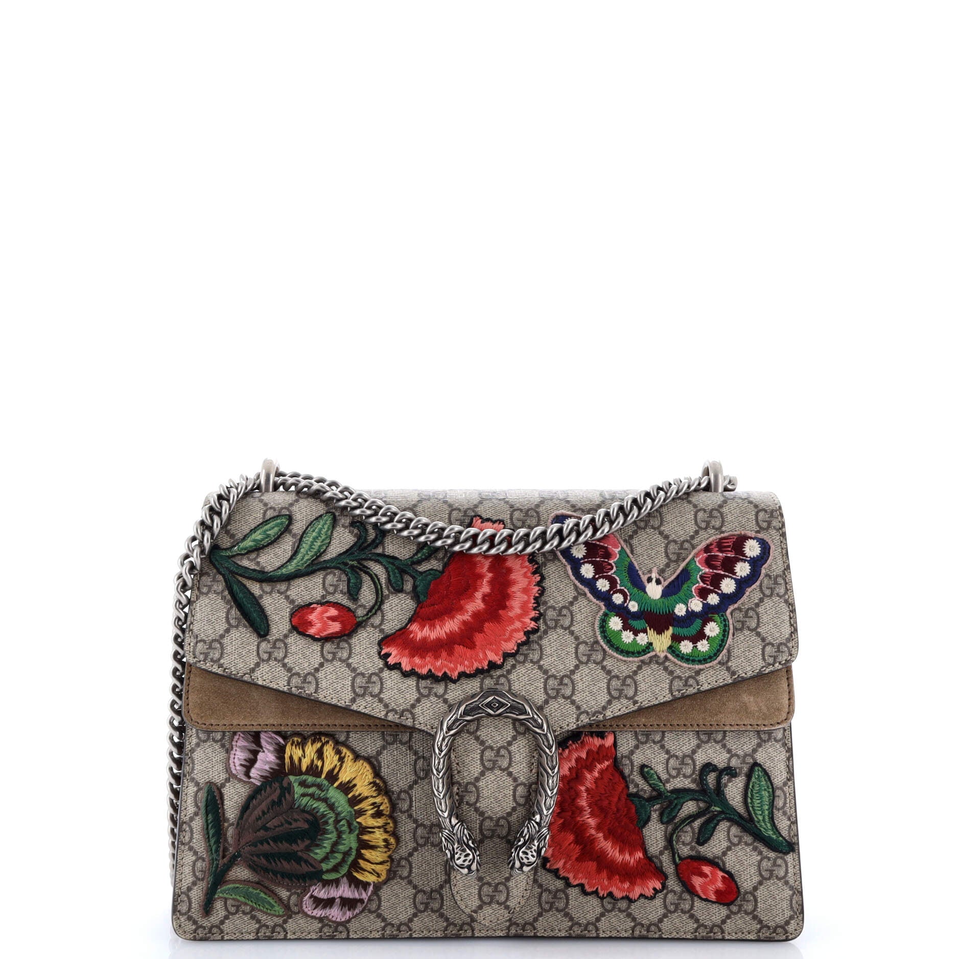 Gucci Dionysus Bag Embroidered GG Coated Canvas Small