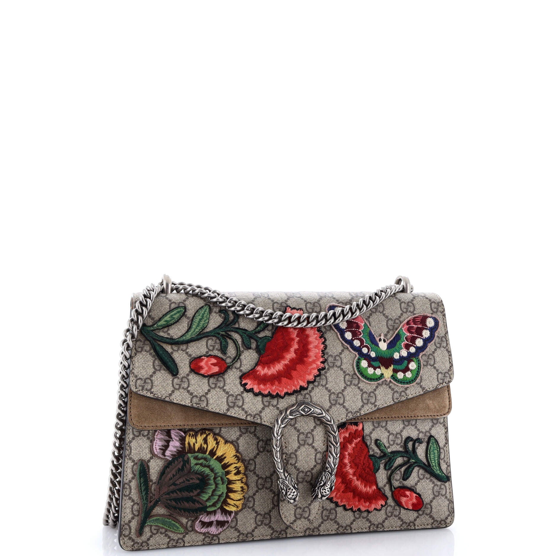 Gucci Dionysus Bag Embroidered GG Coated Canvas Small