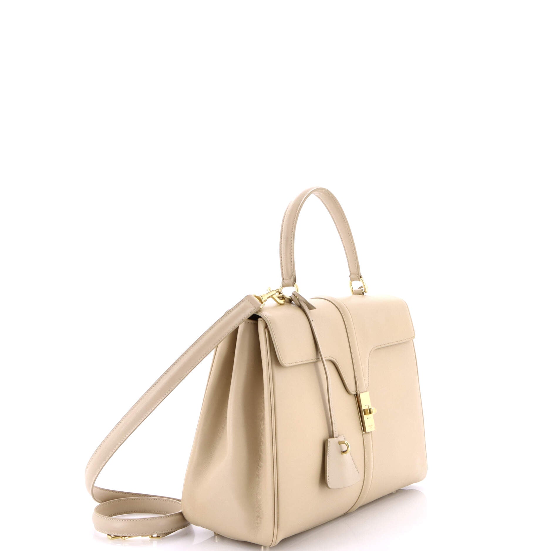 Celine 16 Top Handle Bag Smooth Calfskin Medium