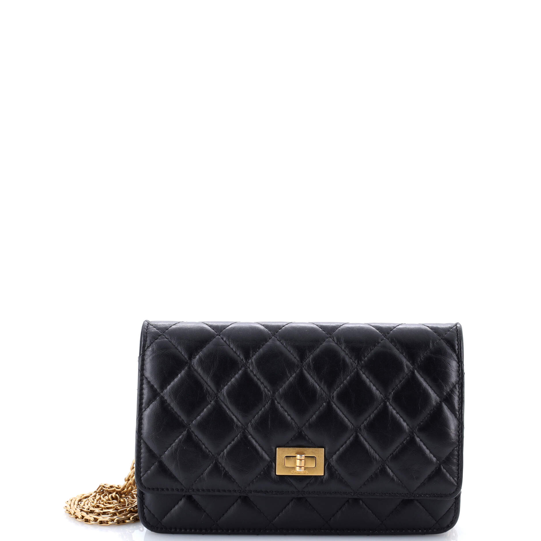 Chanel Reissue 2.55 Wallet on Chain Quilted Aged Calfskin
