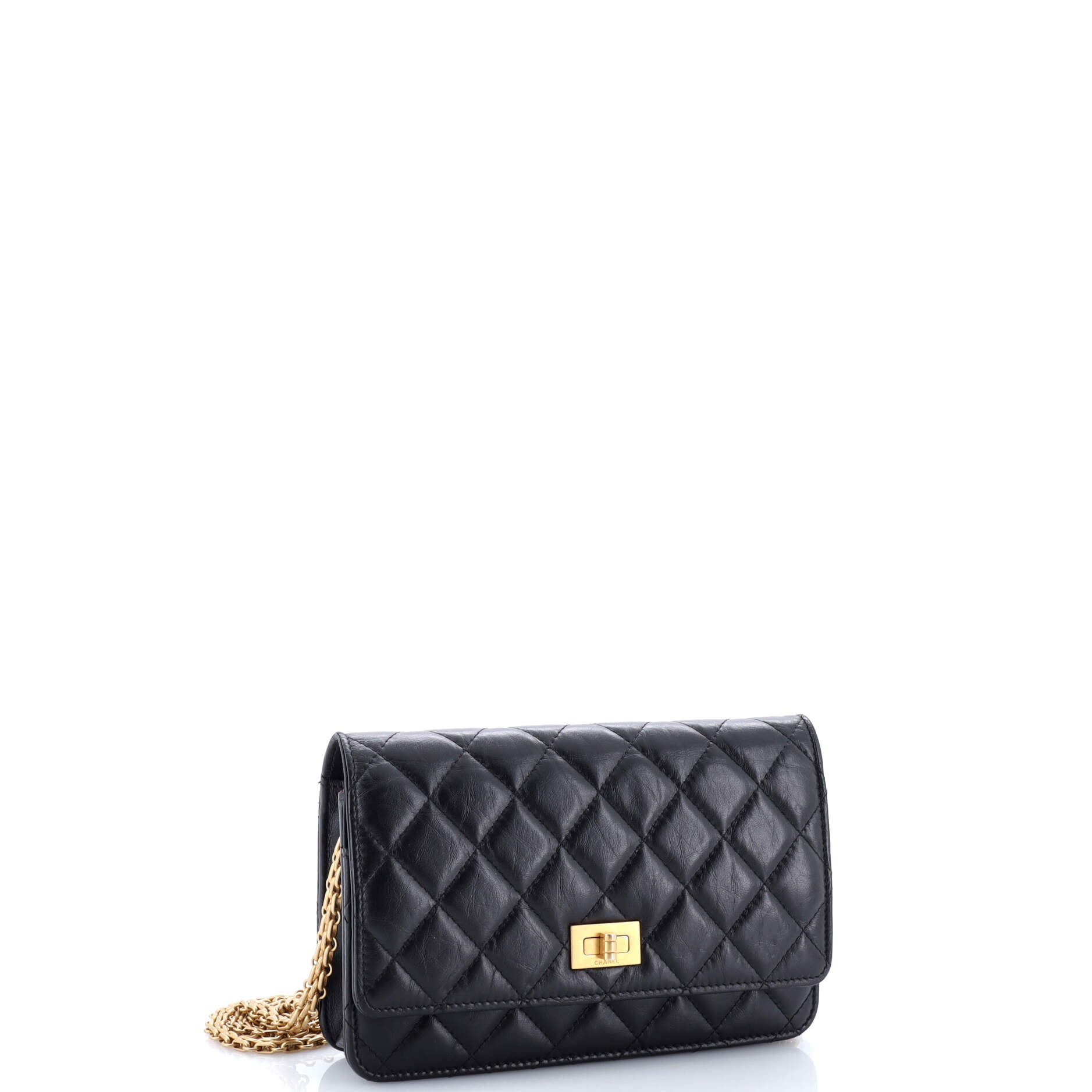 Chanel Reissue 2.55 Wallet on Chain Quilted Aged Calfskin