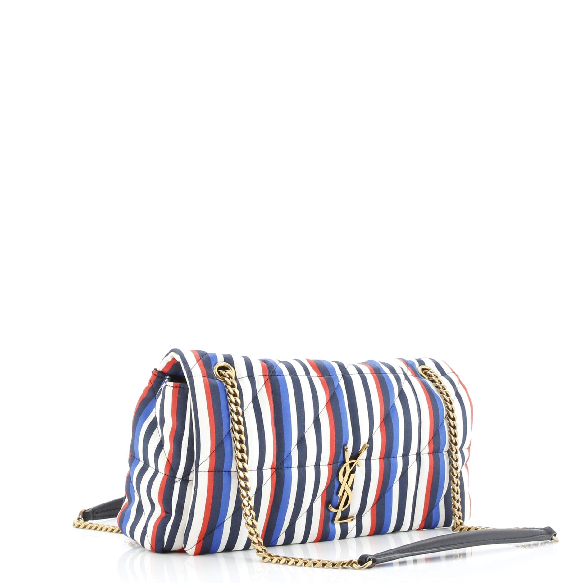 Saint Laurent Jamie Flap Bag Quilted Printed Silk Medium