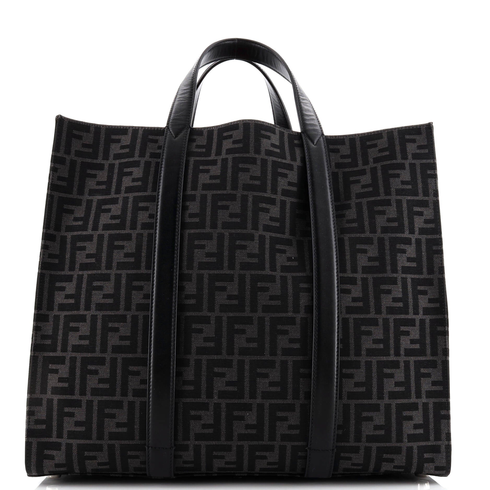 Fendi Shopper Tote Zucca Canvas Large