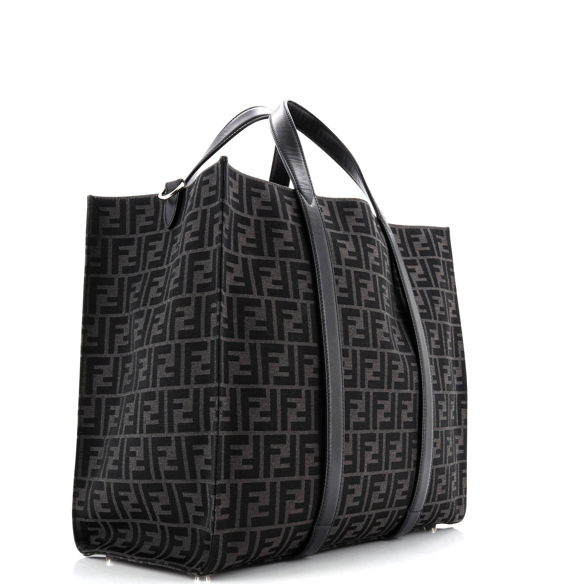 Fendi Shopper Tote Zucca Canvas Large