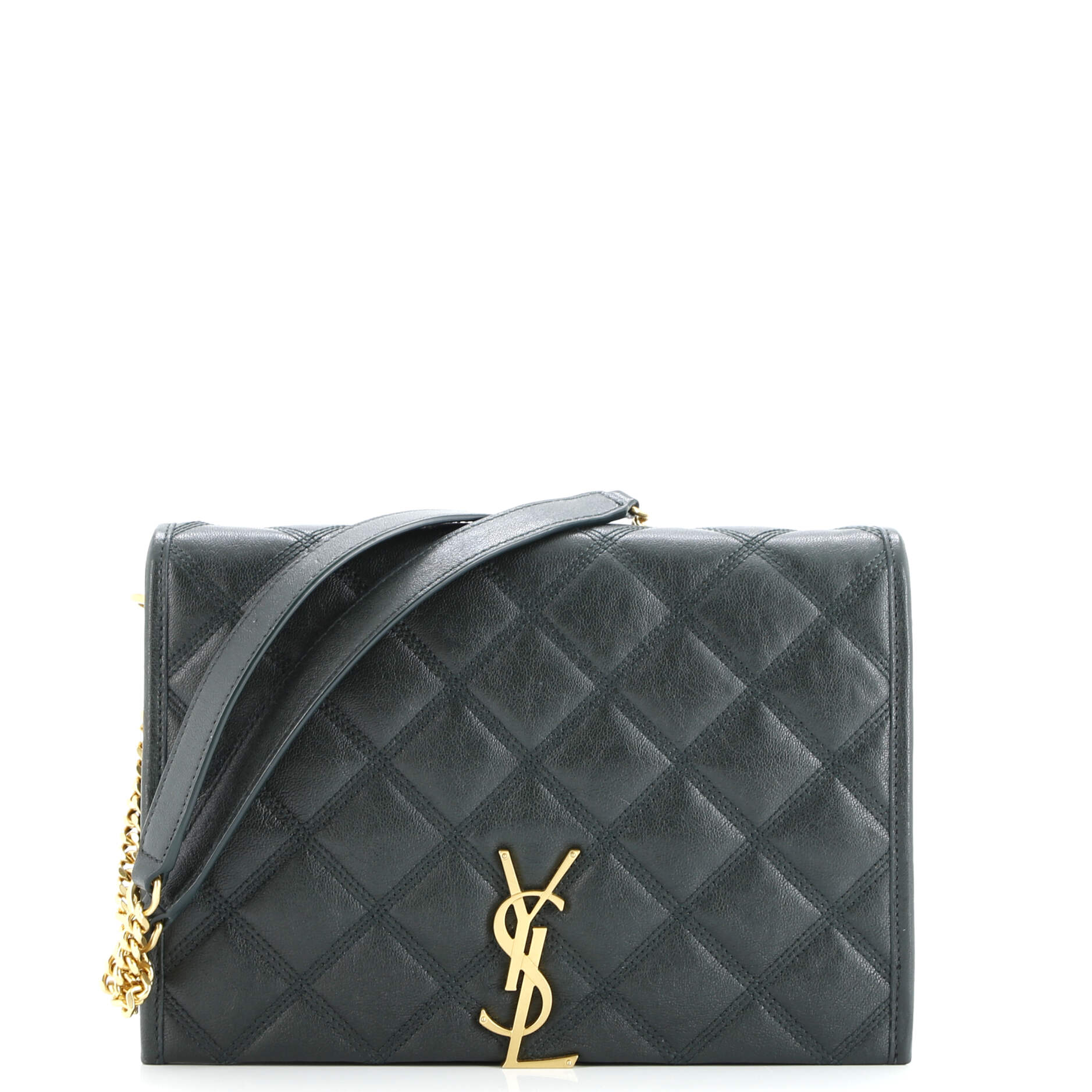 Saint Laurent Becky Shoulder Bag Quilted Leather Small