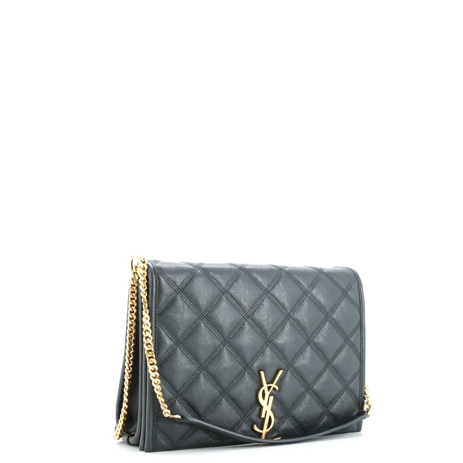 Saint Laurent Becky Shoulder Bag Quilted Leather Small