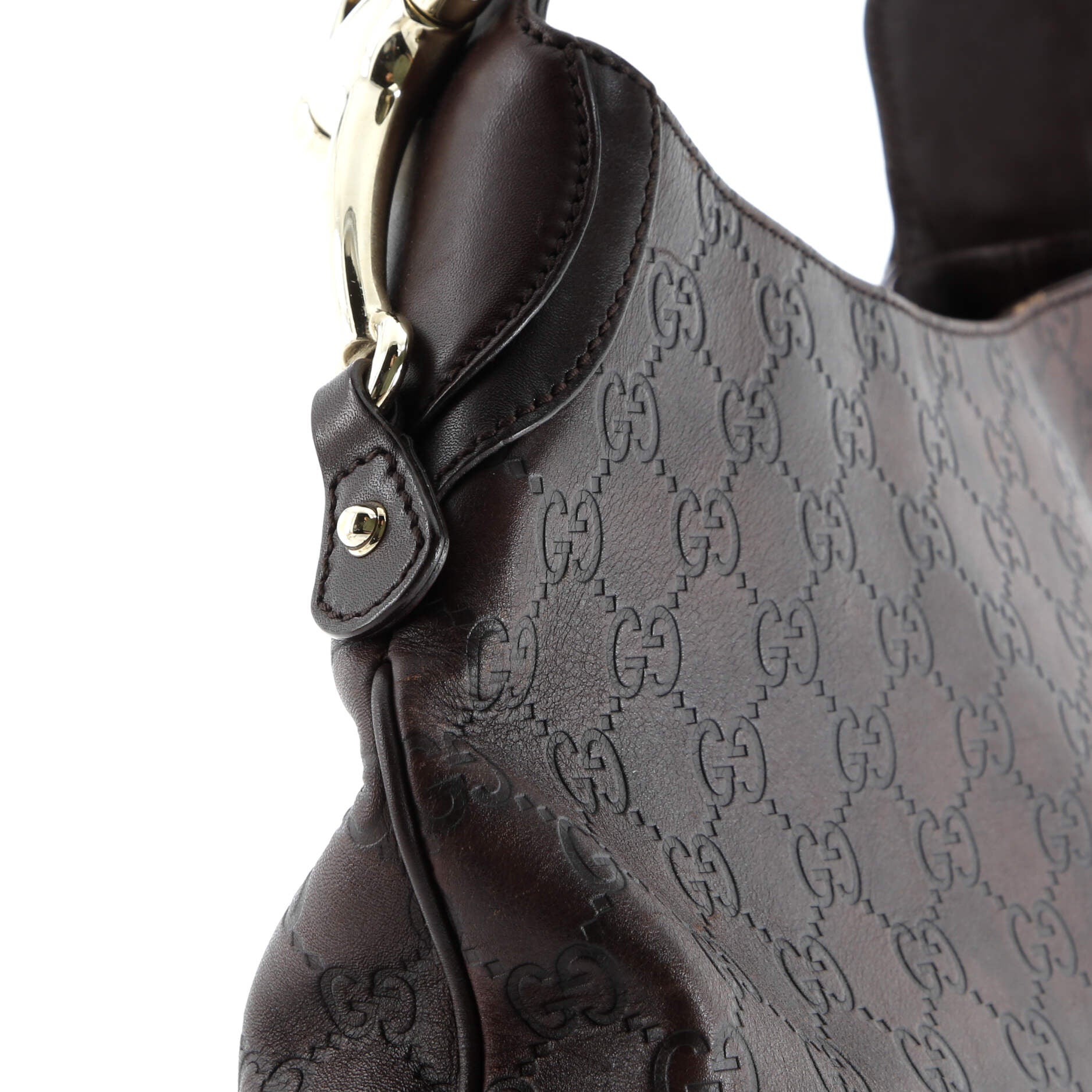 Gucci Creole Hobo Guccissima Leather Medium