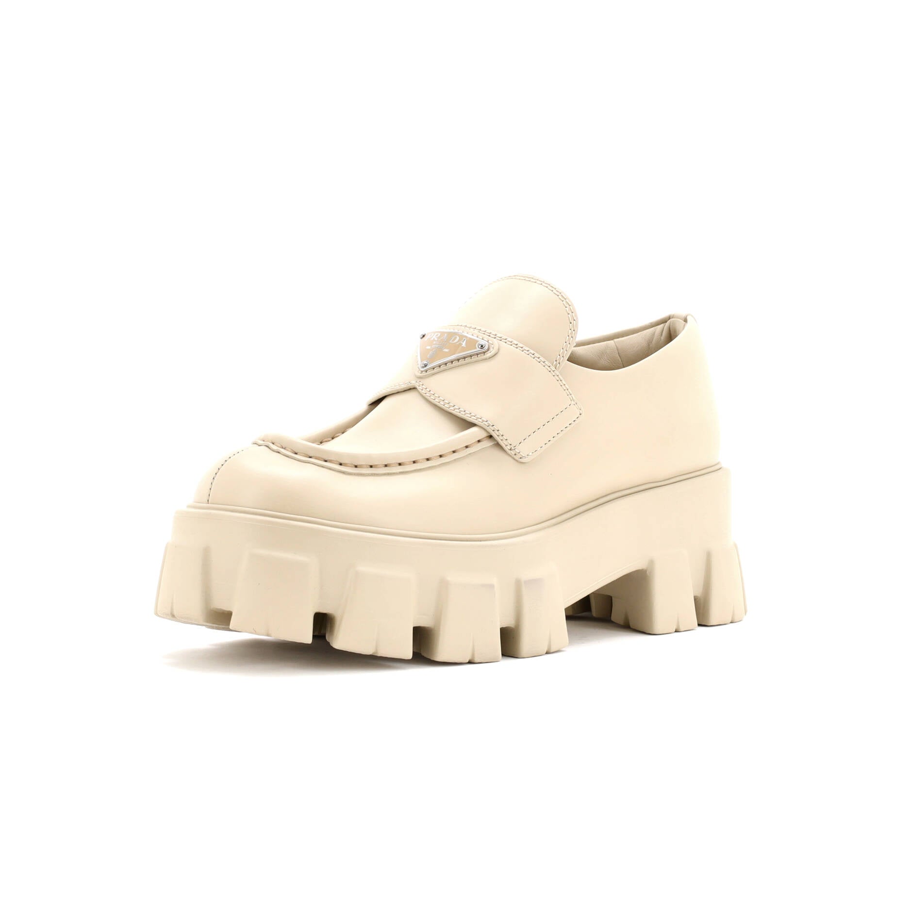 Prada Women's Monolith Loafers Leather