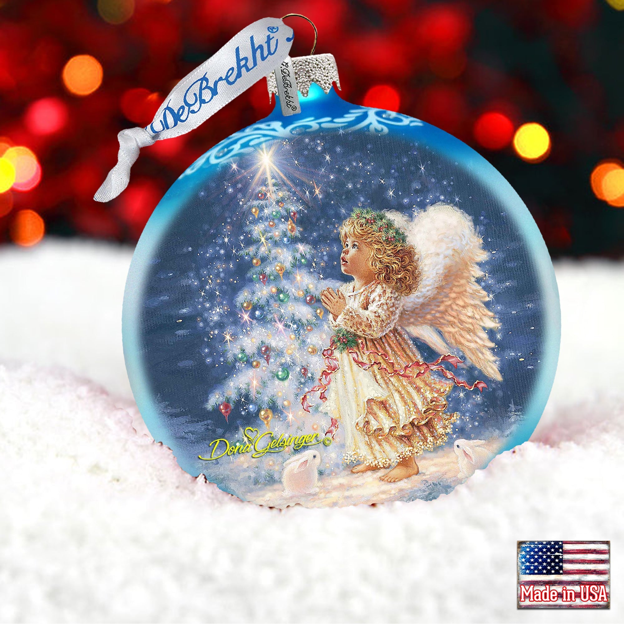 My Christmas Wish Glass Ornament by D. Gelsinger - Nativity Holiday Décor - 71113-0703