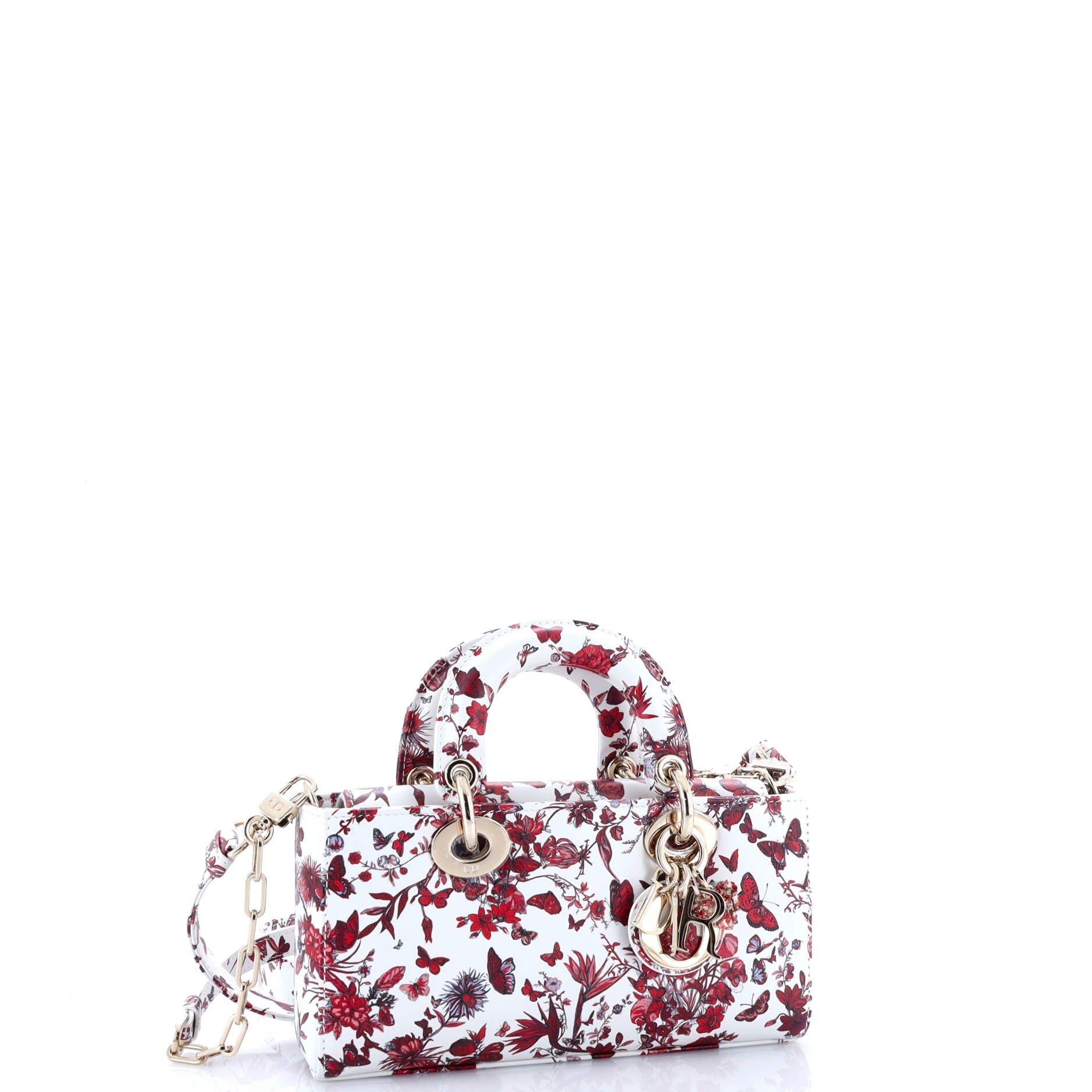 Christian Dior Lady D-Joy Bag Printed Leather Small