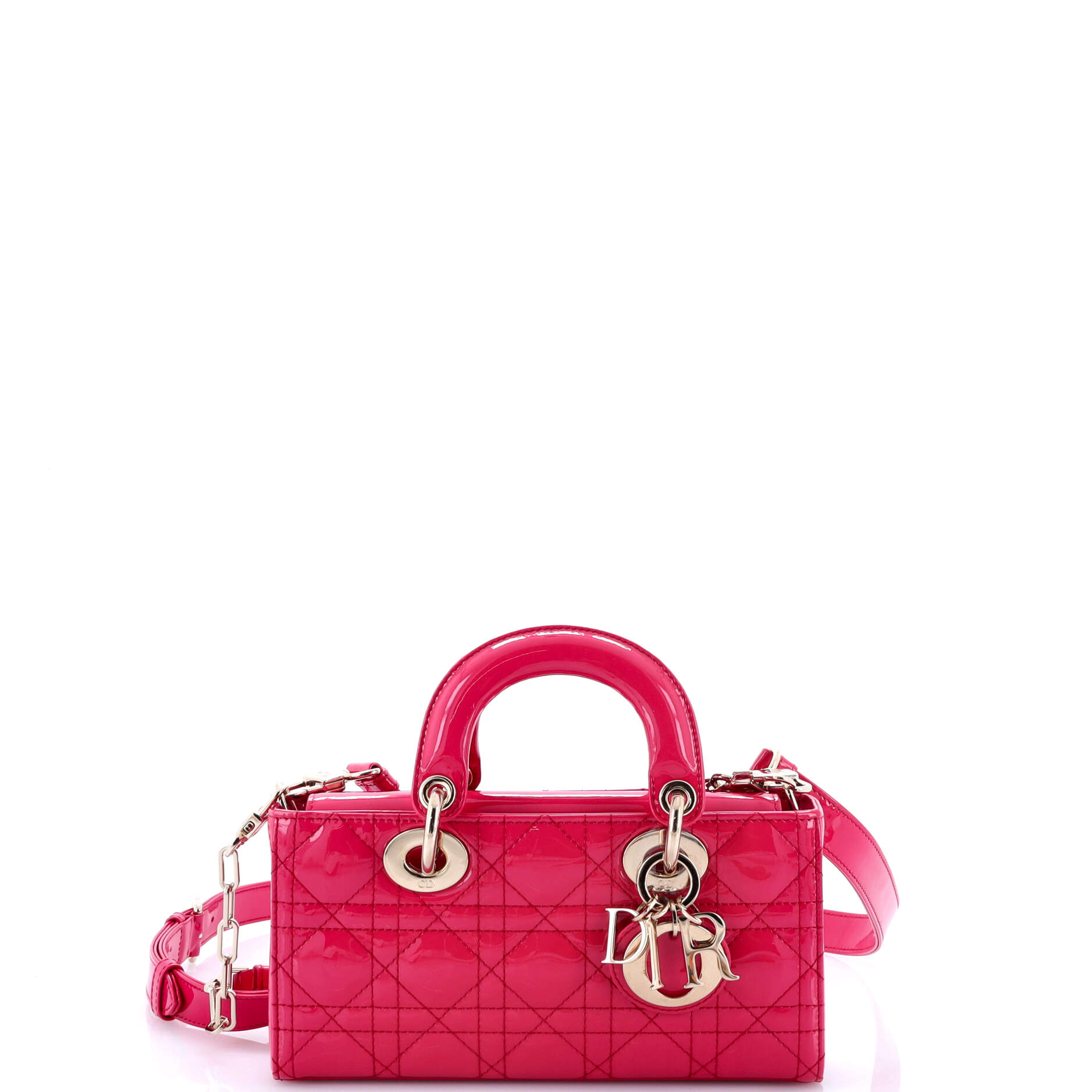 Christian Dior Lady D-Joy Bag Cannage Quilt Patent Small