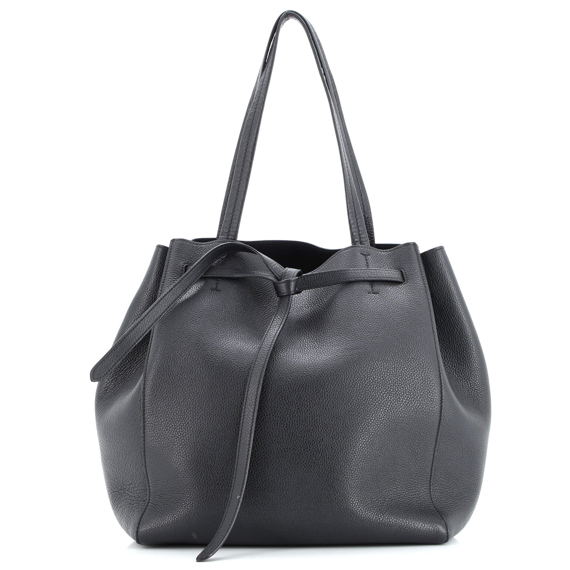 Celine Phantom Tie Cabas Tote Leather Medium