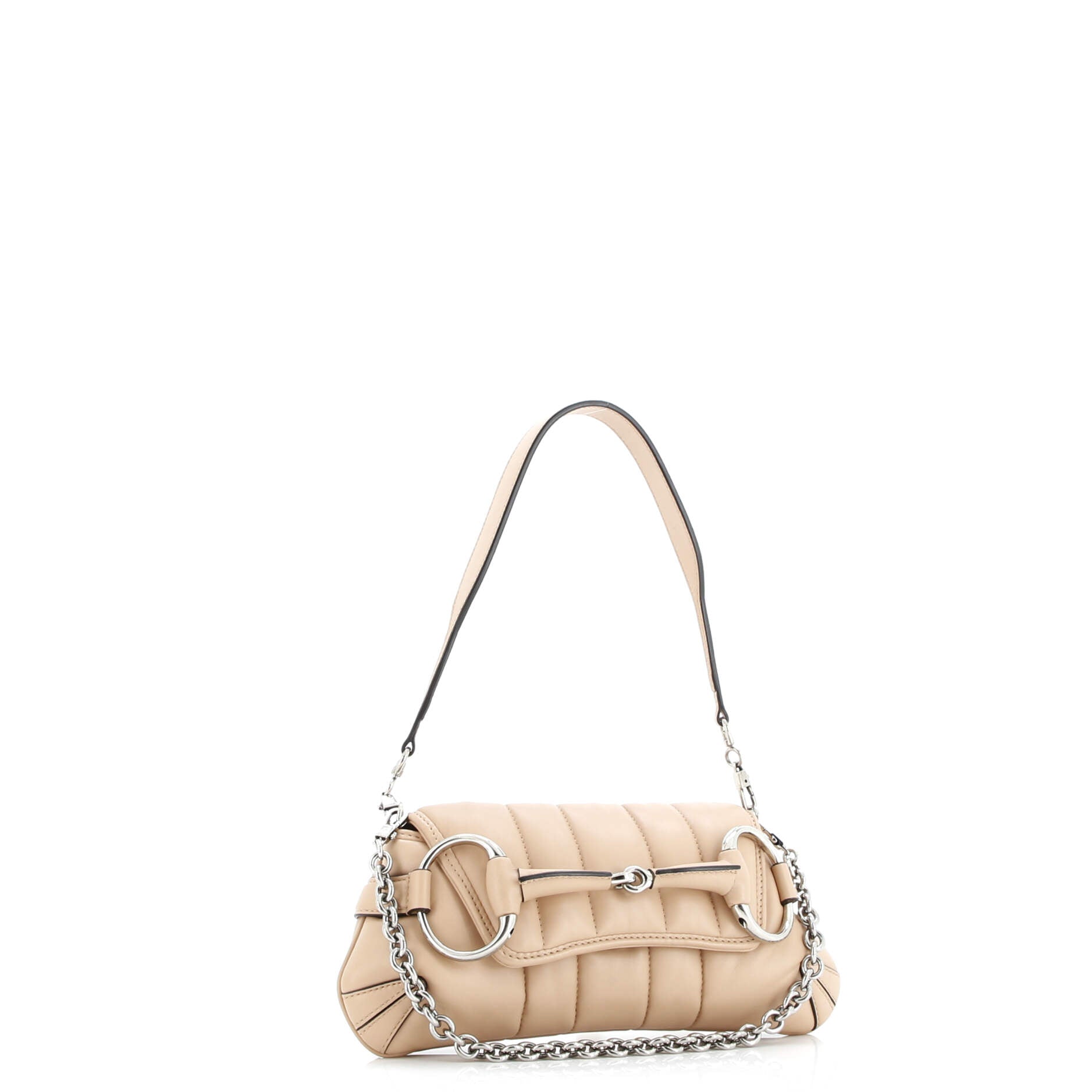 Gucci Horsebit Chain Shoulder Bag Vertical Quilted Leather Small