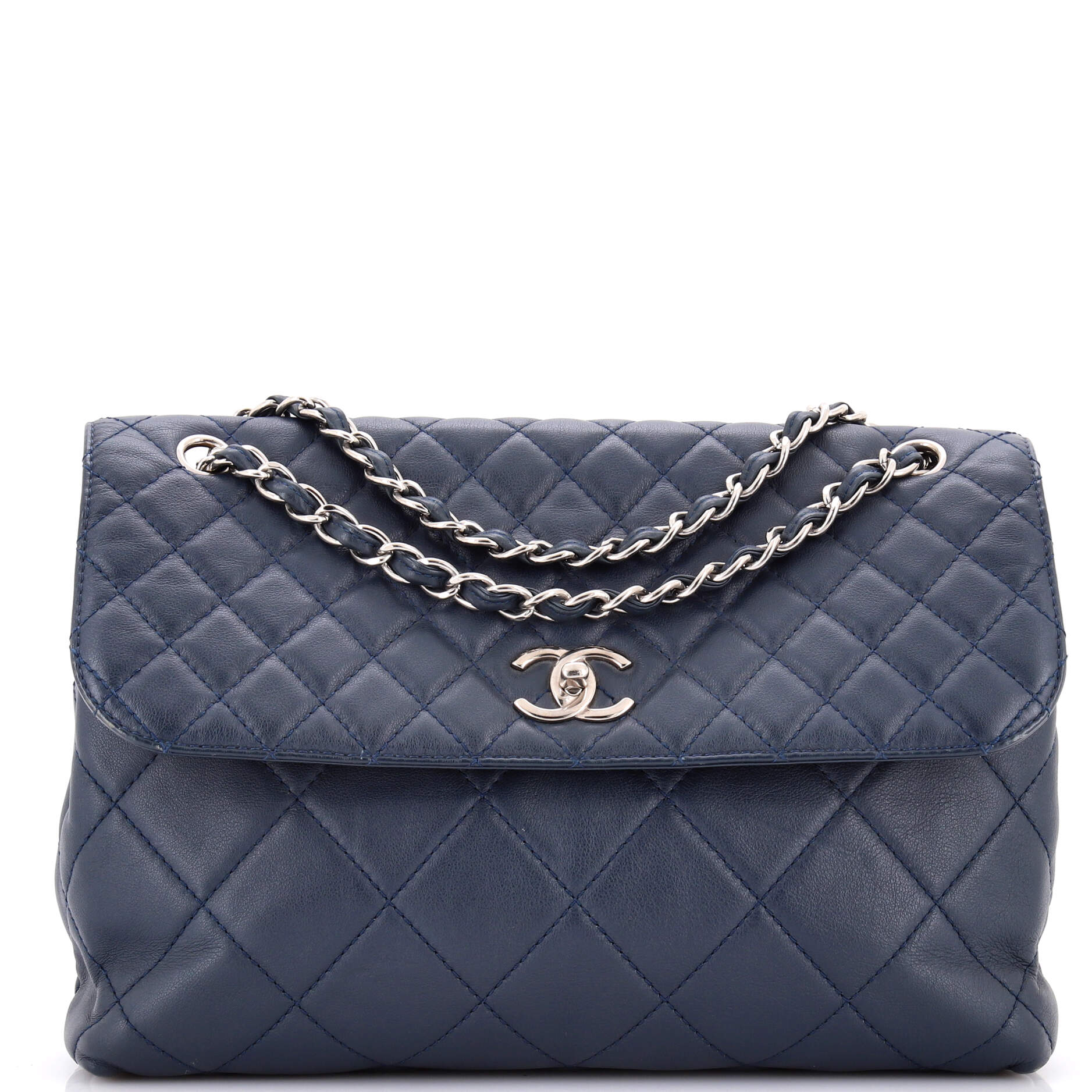 Chanel In The Business Flap Bag Quilted Calfskin Maxi