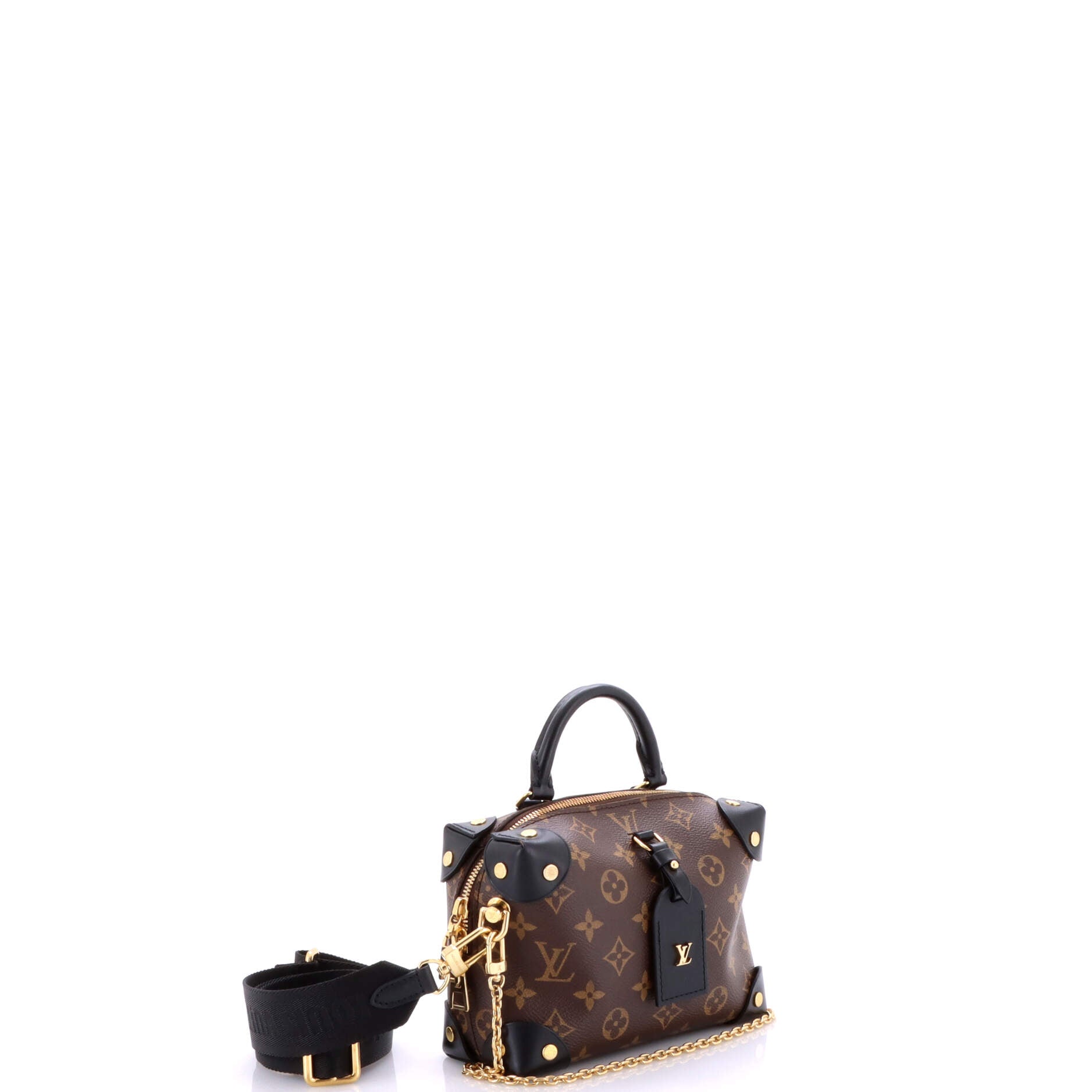 Louis Vuitton Petite Malle Souple Handbag Monogram Canvas