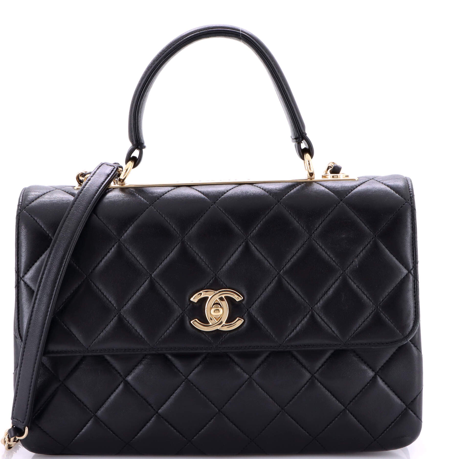 Chanel Trendy CC Top Handle Bag Quilted Lambskin Medium