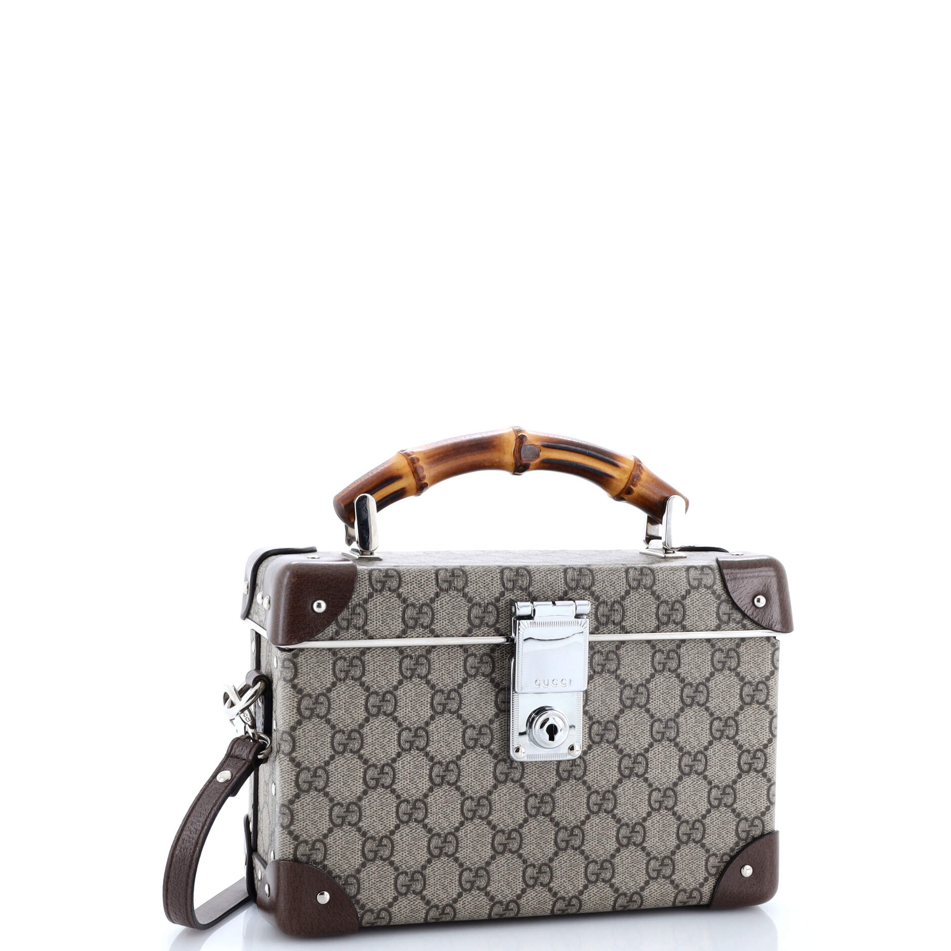 Gucci Bamboo Globe-Trotter Vanity Case GG Coated Canvas