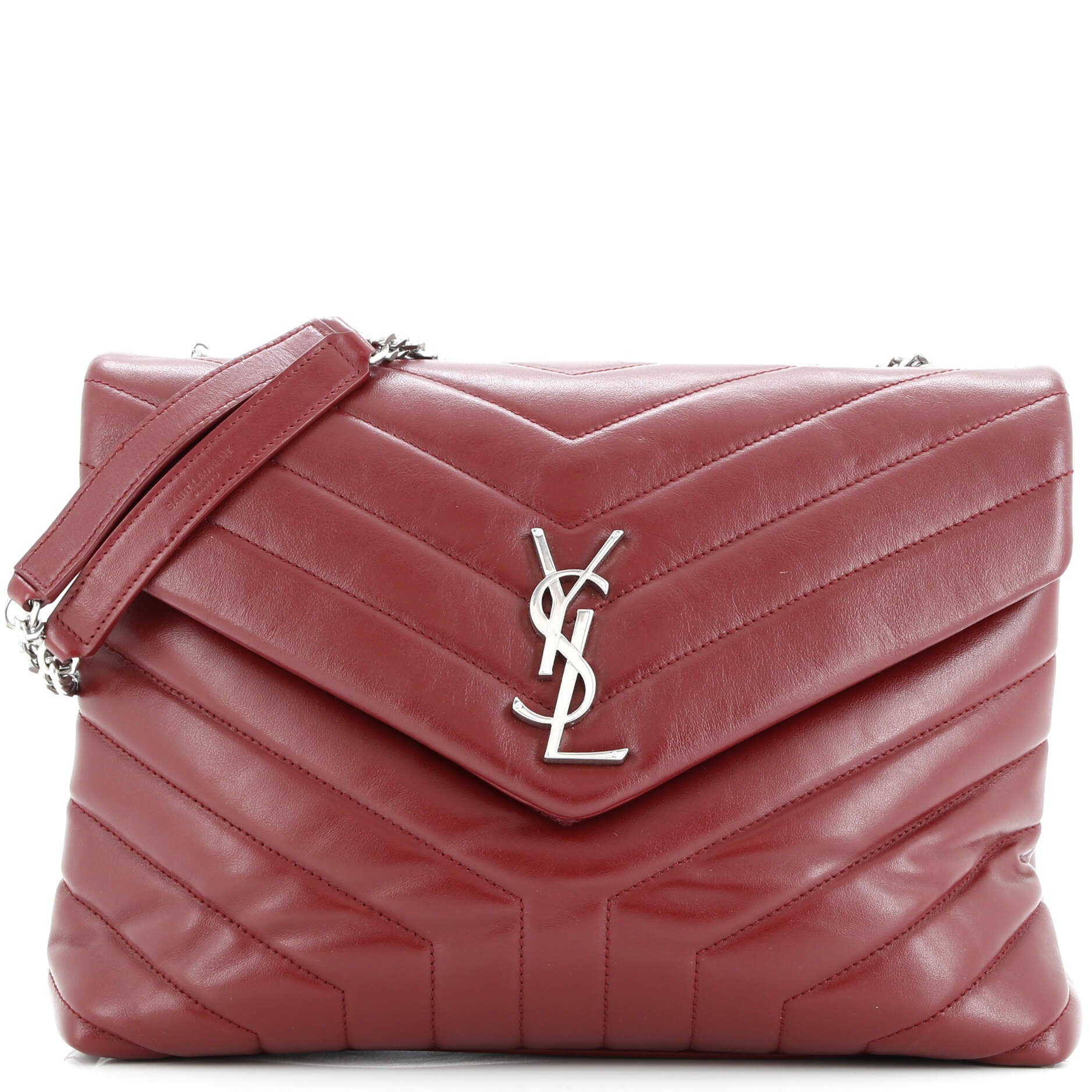 Saint Laurent Loulou Shoulder Bag Matelasse Chevron Leather Medium