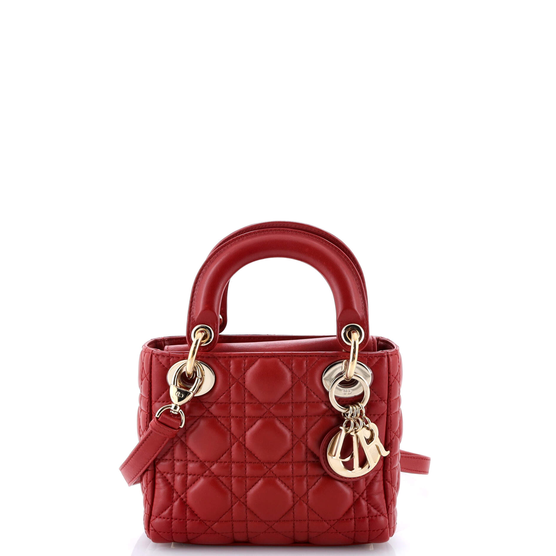 Christian Dior Lady Dior Bag Cannage Quilt Lambskin Mini