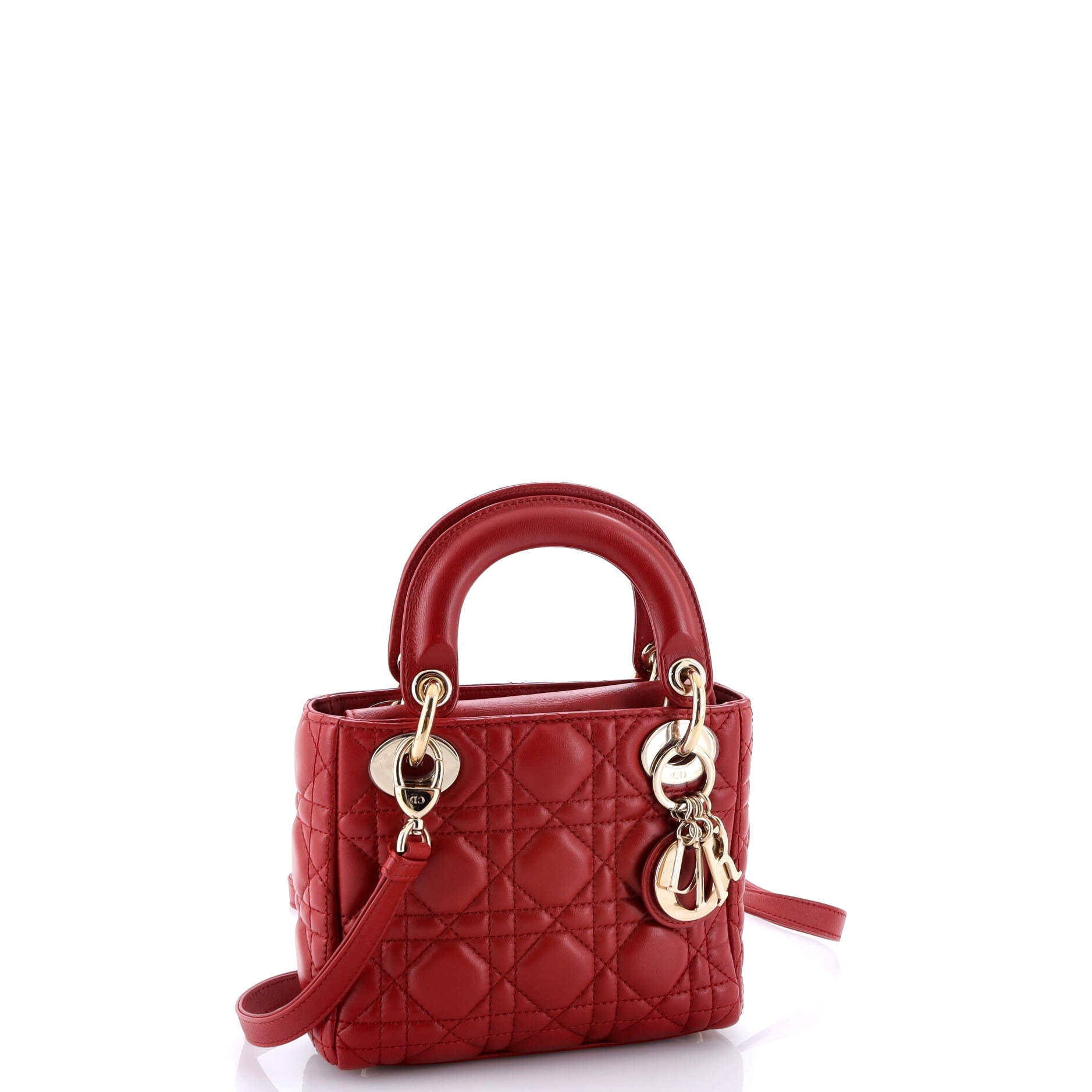 Christian Dior Lady Dior Bag Cannage Quilt Lambskin Mini