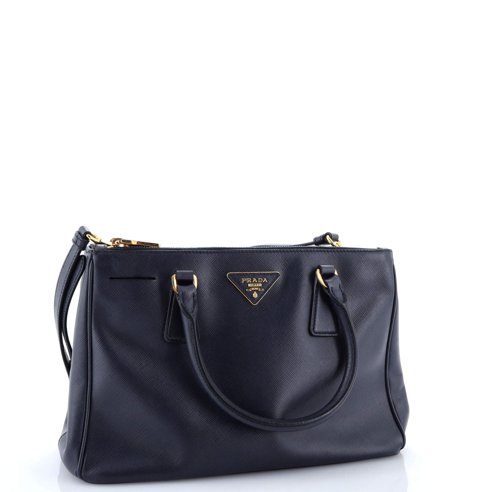 Prada Galleria Double Zip Tote Saffiano Leather Medium