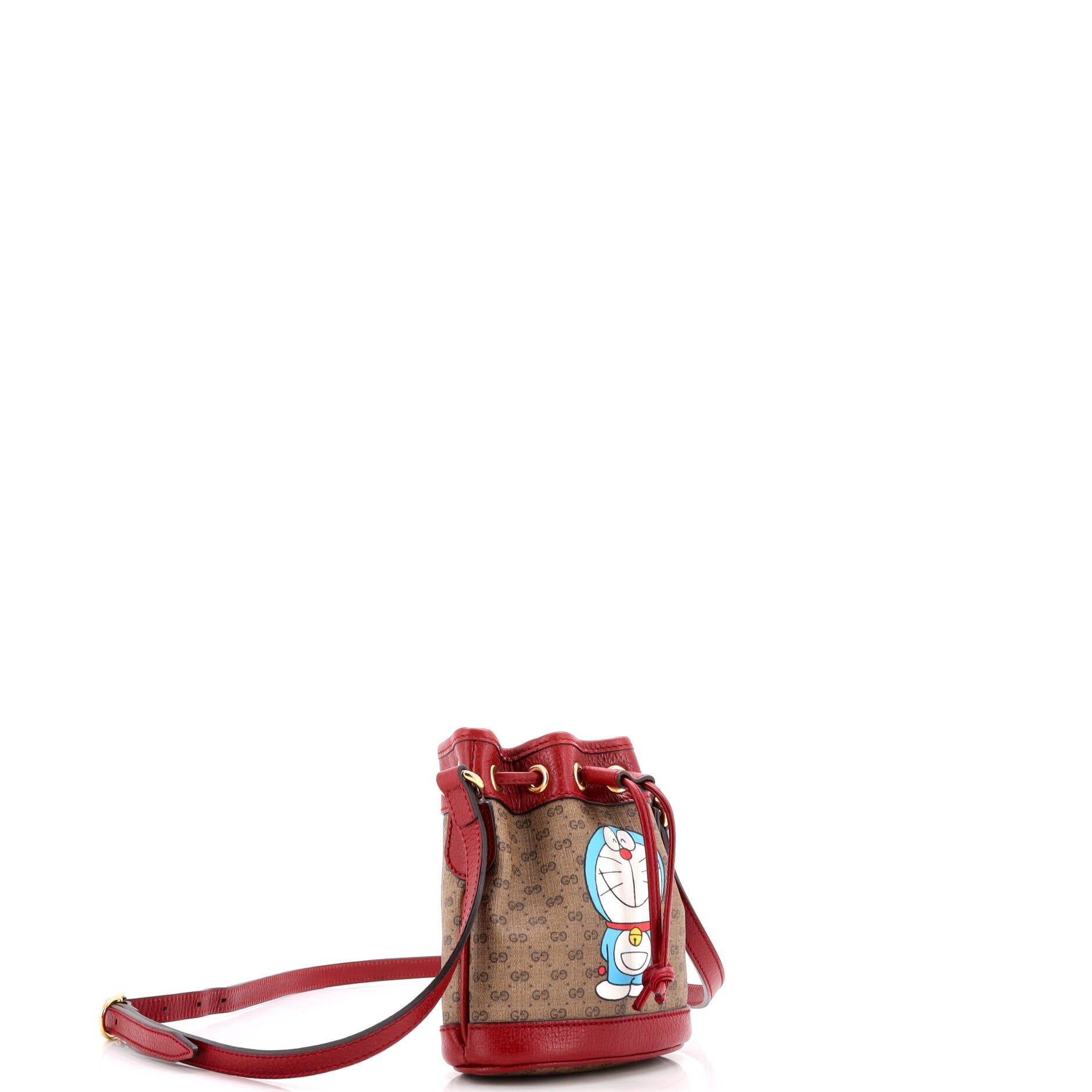 Gucci Doraemon Bucket Bag Printed Mini GG Coated Canvas Mini