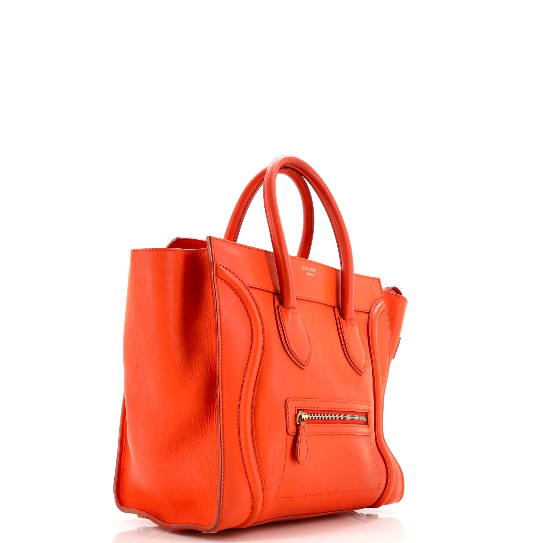 Celine Luggage Bag Grainy Leather Mini