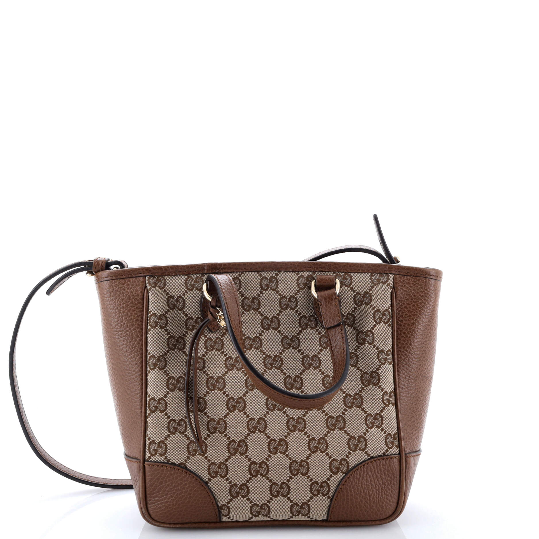 Gucci Bree Convertible Tote GG Canvas with Leather Small