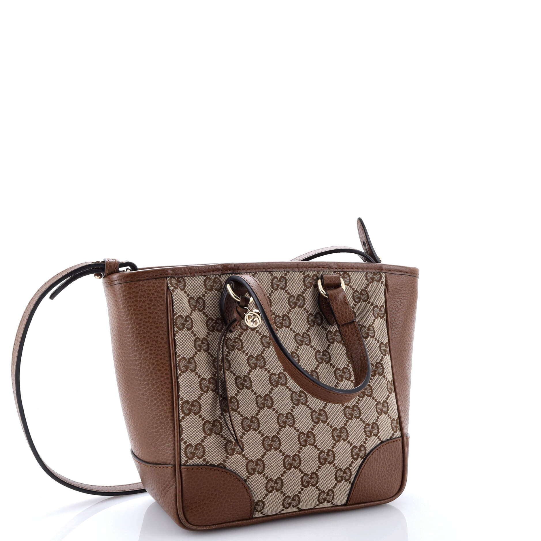 Gucci Bree Convertible Tote GG Canvas with Leather Small
