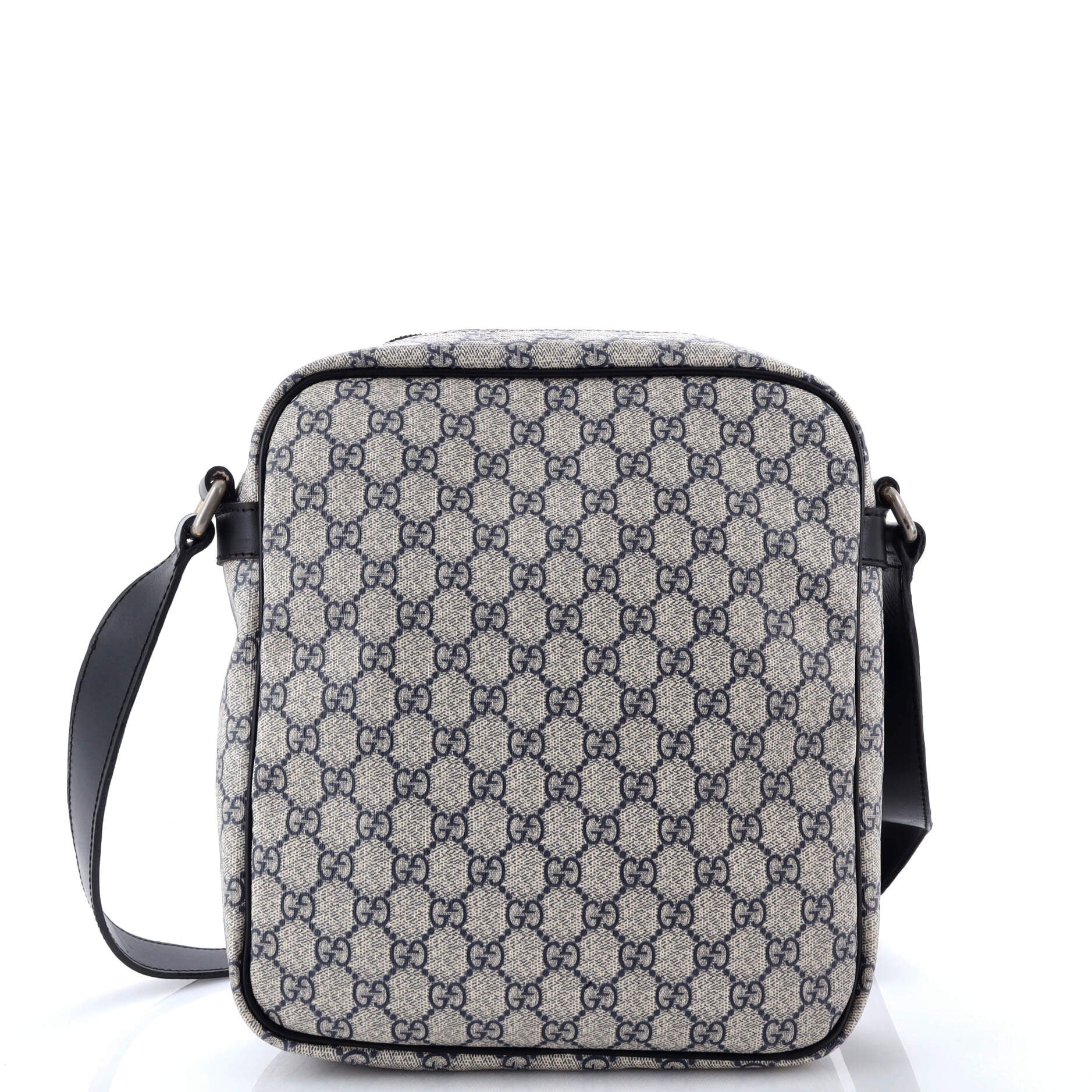 Gucci Front Zip Messenger GG Coated Canvas Medium