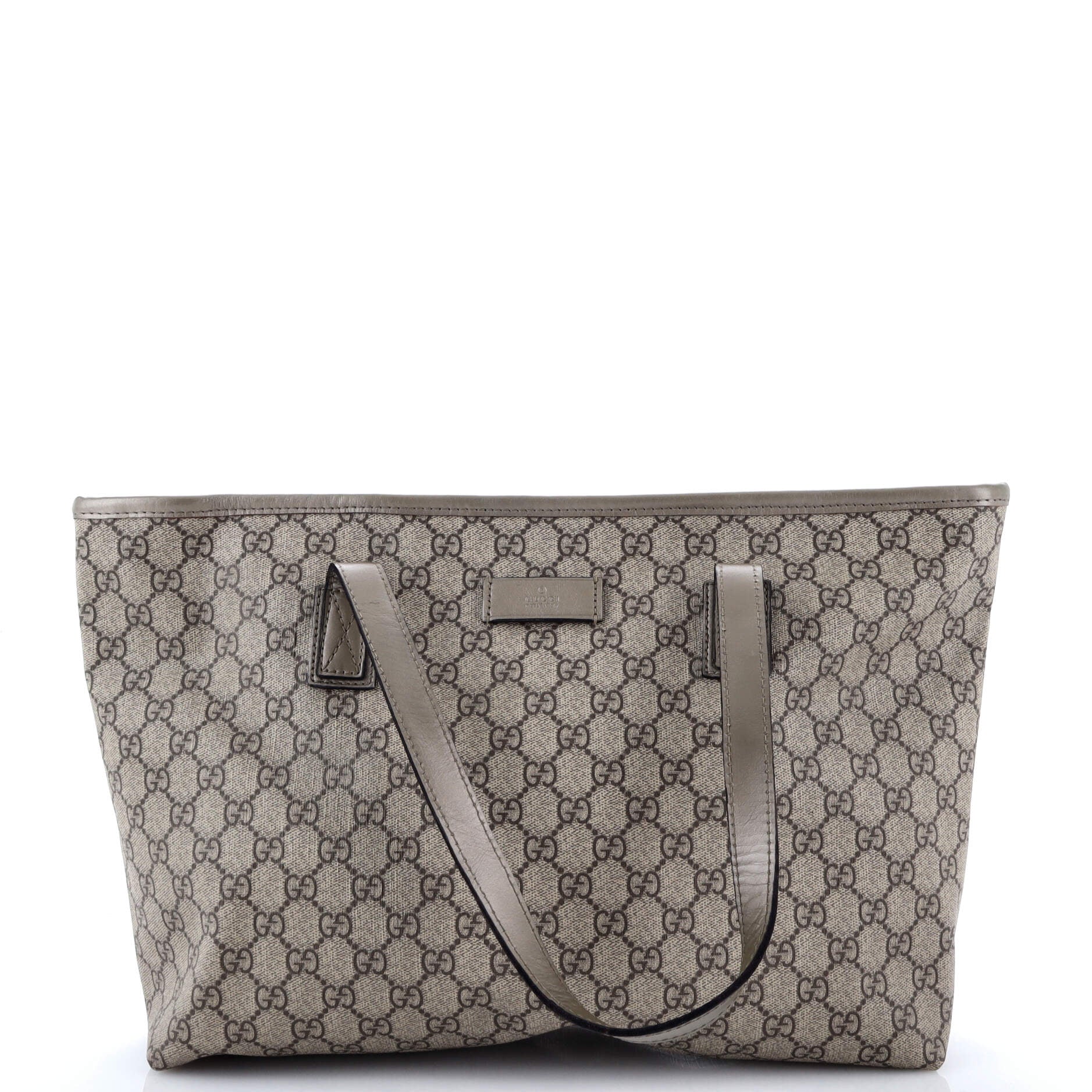 Gucci Plus Tote GG Coated Canvas with Leather Medium