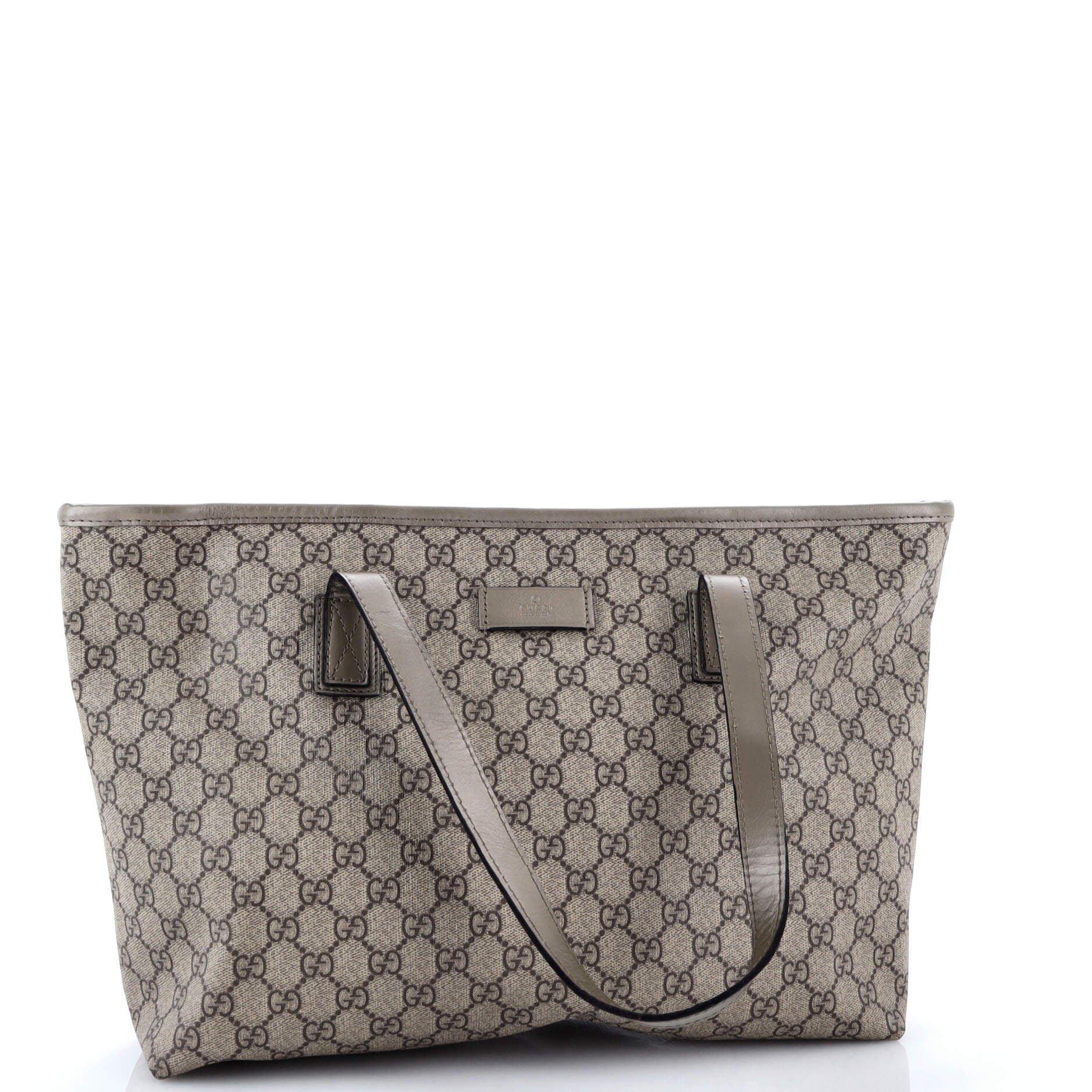 Gucci Plus Tote GG Coated Canvas with Leather Medium