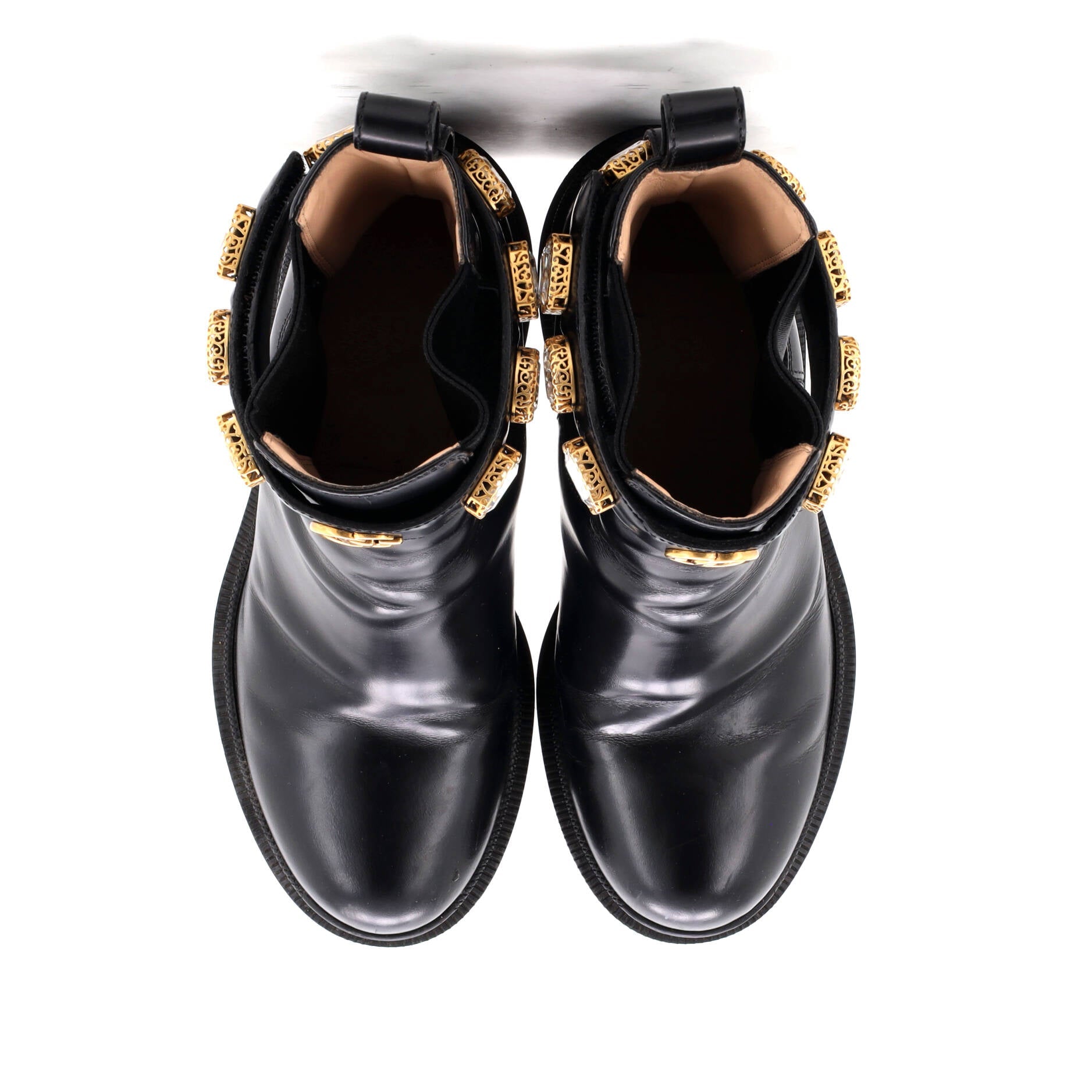 Gucci Women's Trip Boots Embellished Leather