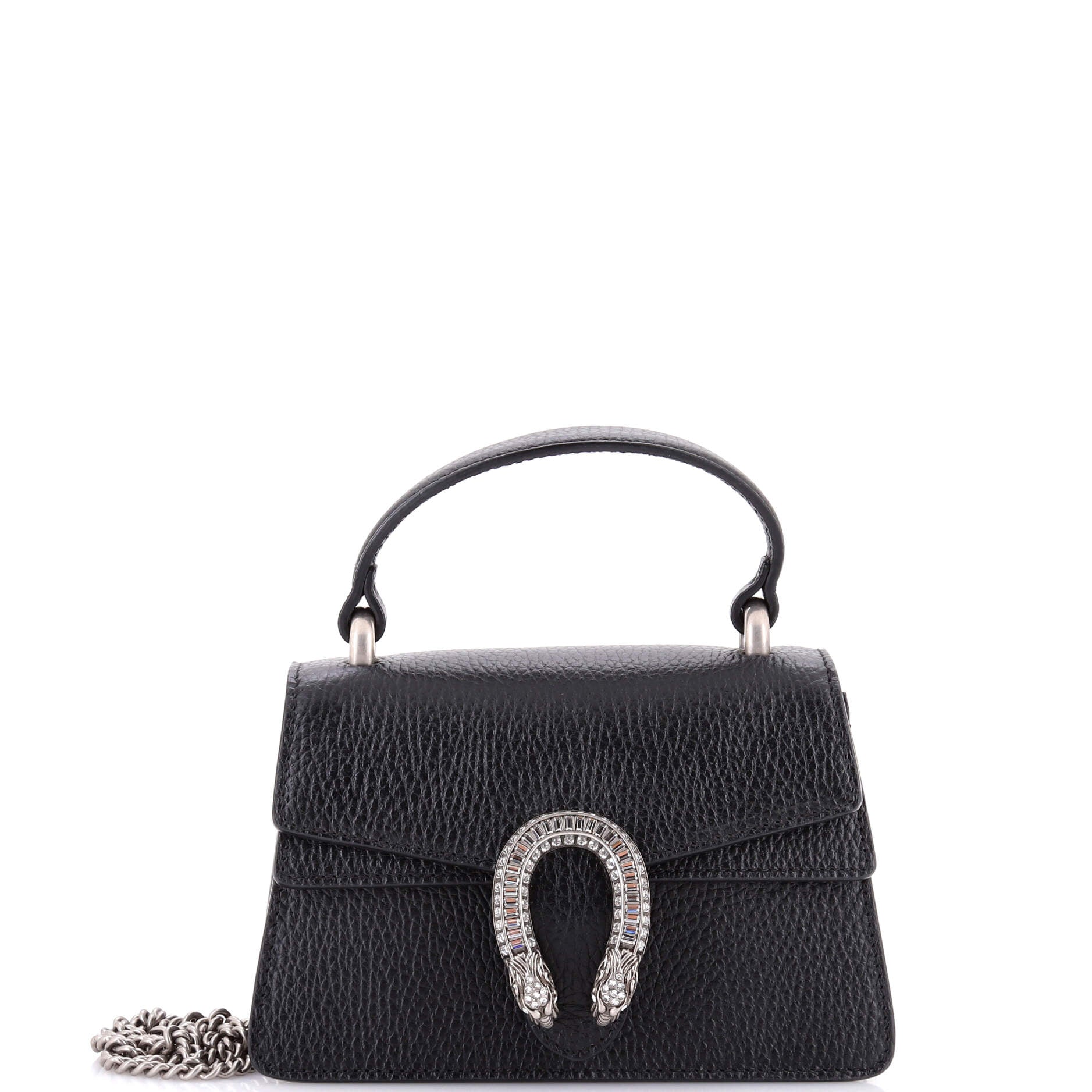 Gucci Dionysus Top Handle Bag Leather with Crystals Mini