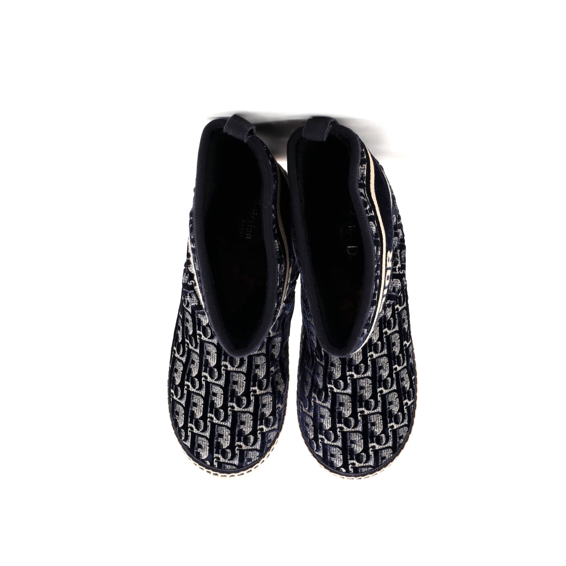 Christian Dior Women's Granville Espadrille Boots Velvet Oblique