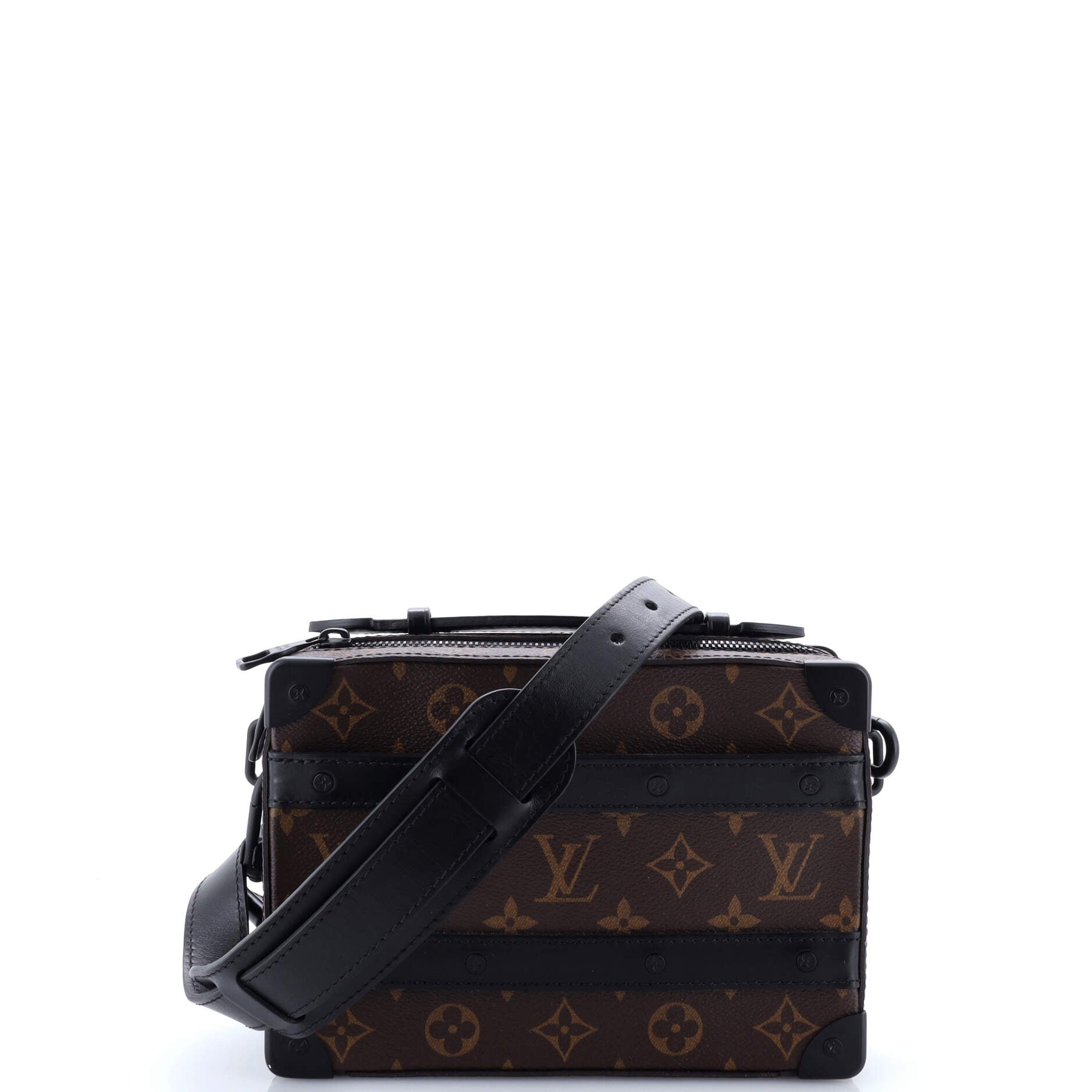 Louis Vuitton Handle Soft Trunk Bag Macassar Monogram Canvas