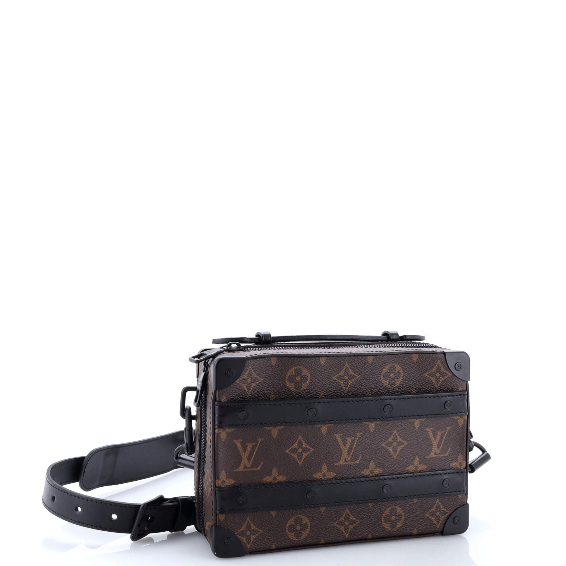 Louis Vuitton Handle Soft Trunk Bag Macassar Monogram Canvas