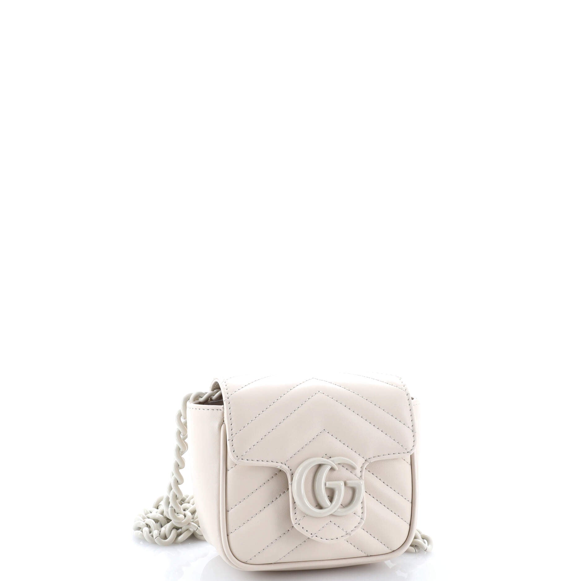 Gucci GG Marmont Flap Belt Bag Matelasse Leather Mini